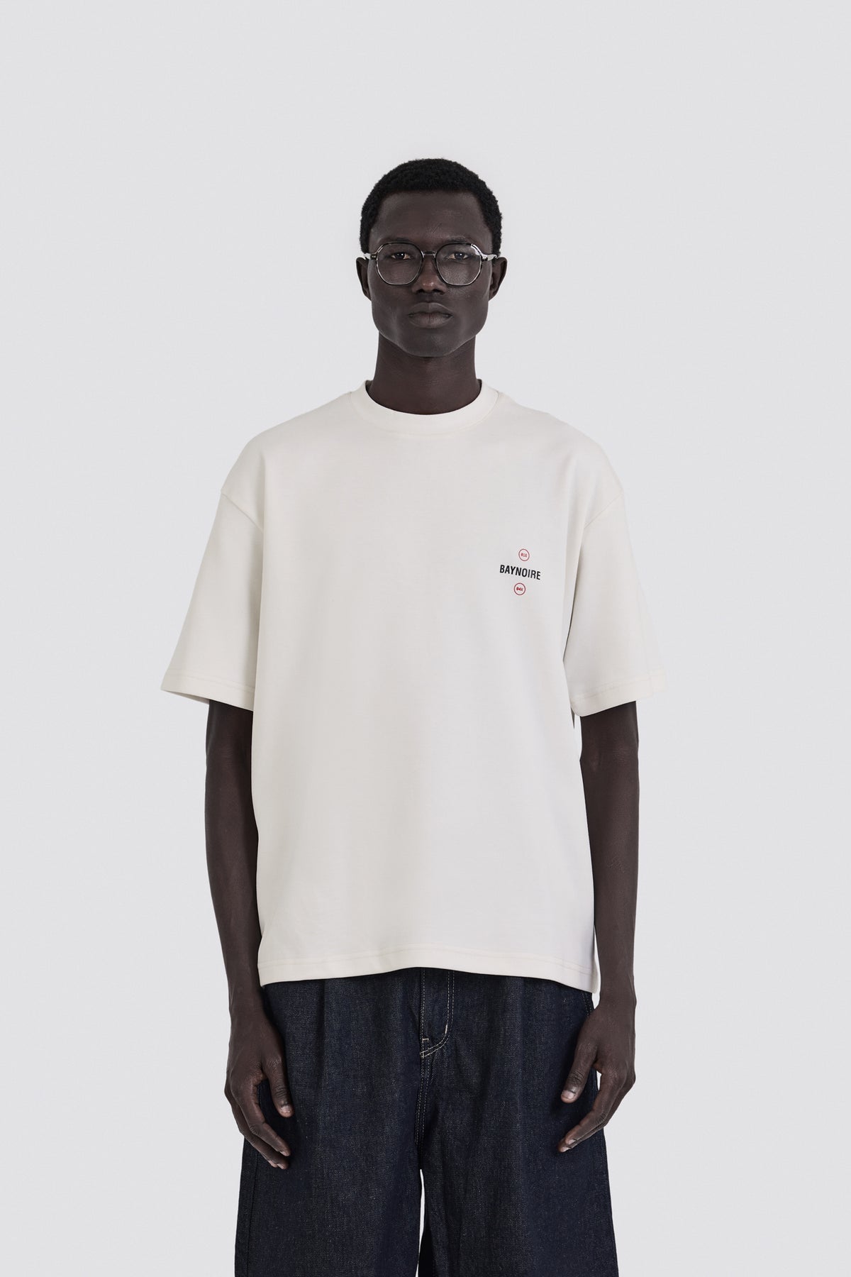 04X Oversized White Baynoire 01E/04X T-Shirt