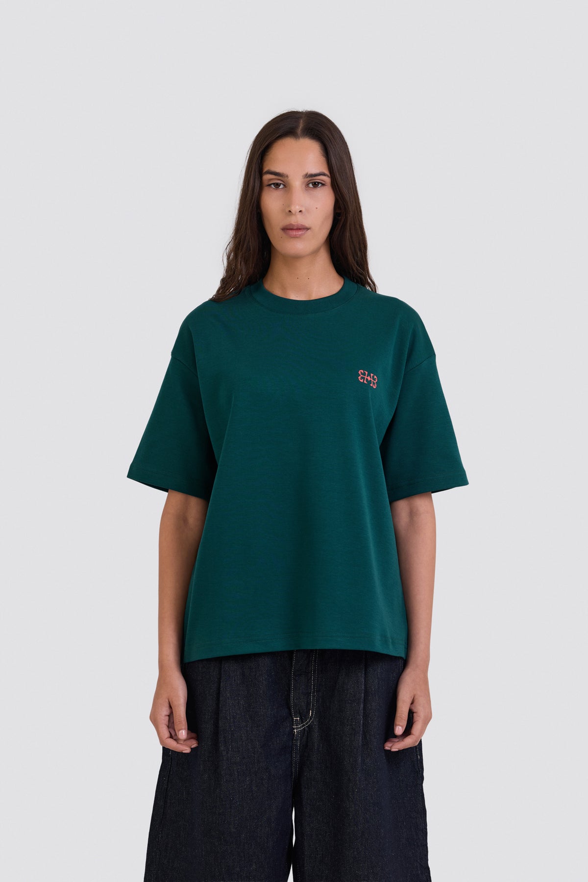 04X Oversized Teal 2X Monogram T-Shirt