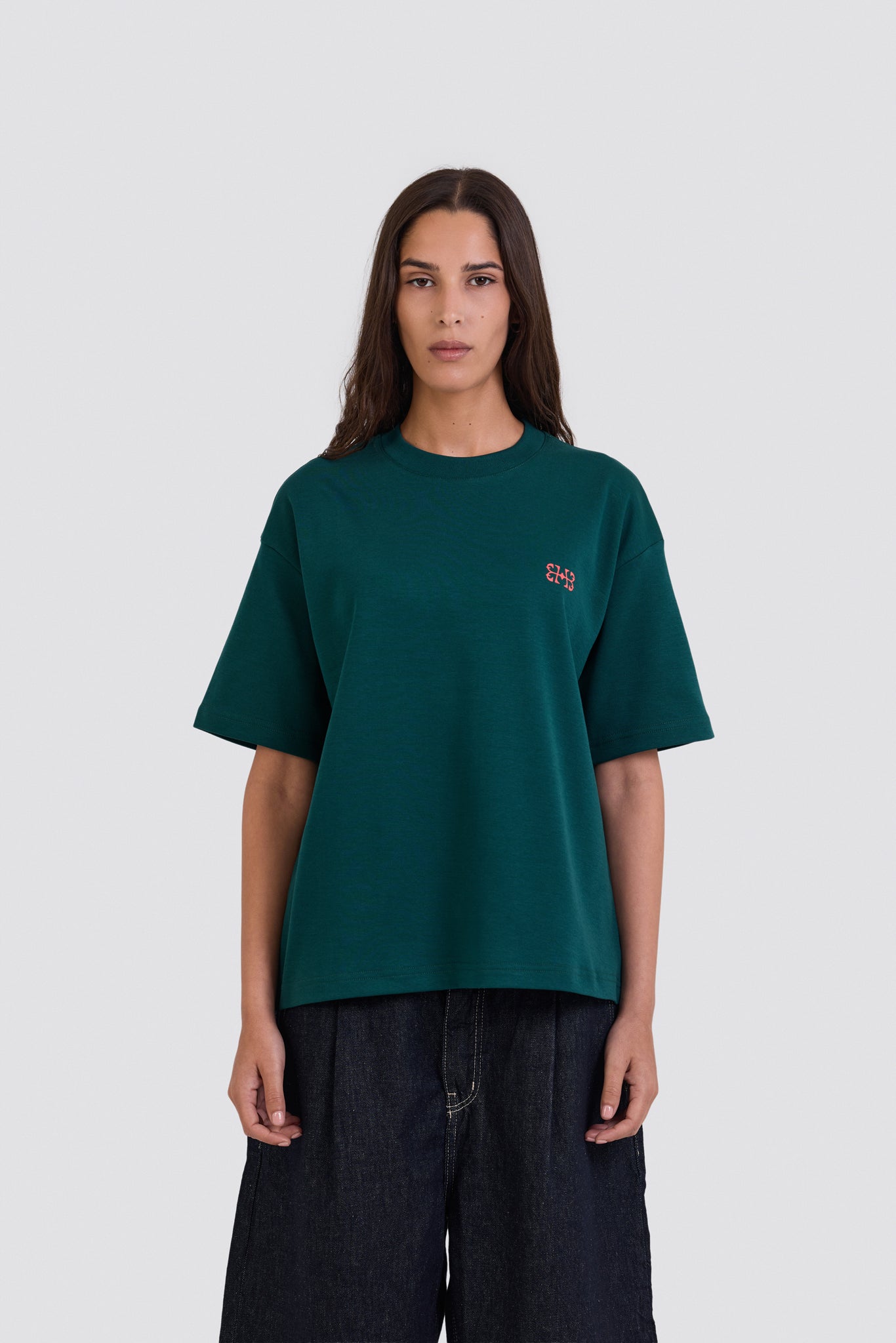 04X Oversized Teal 2X Monogram T-Shirt