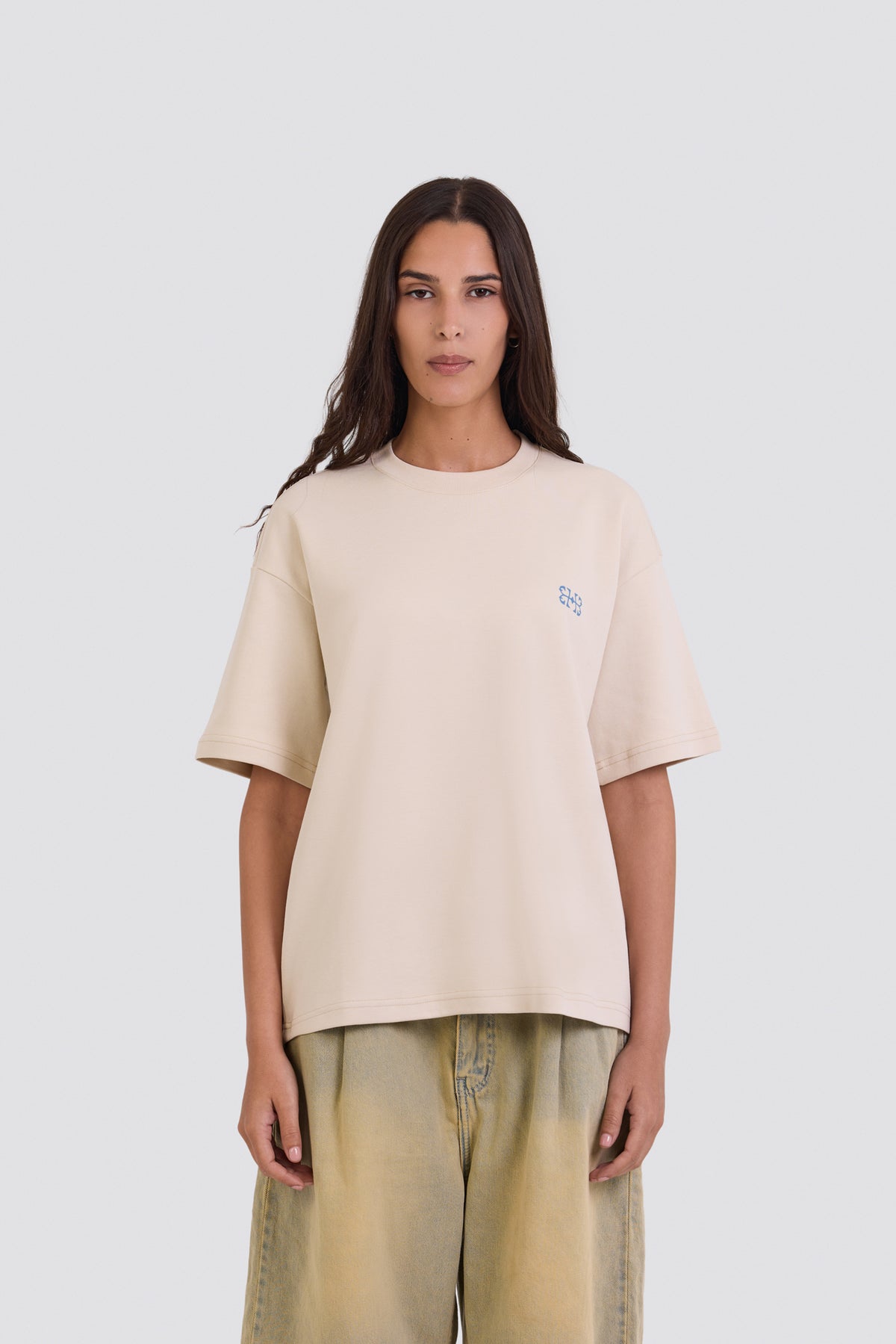 04X Oversized Cream 2X Monogram T-Shirt