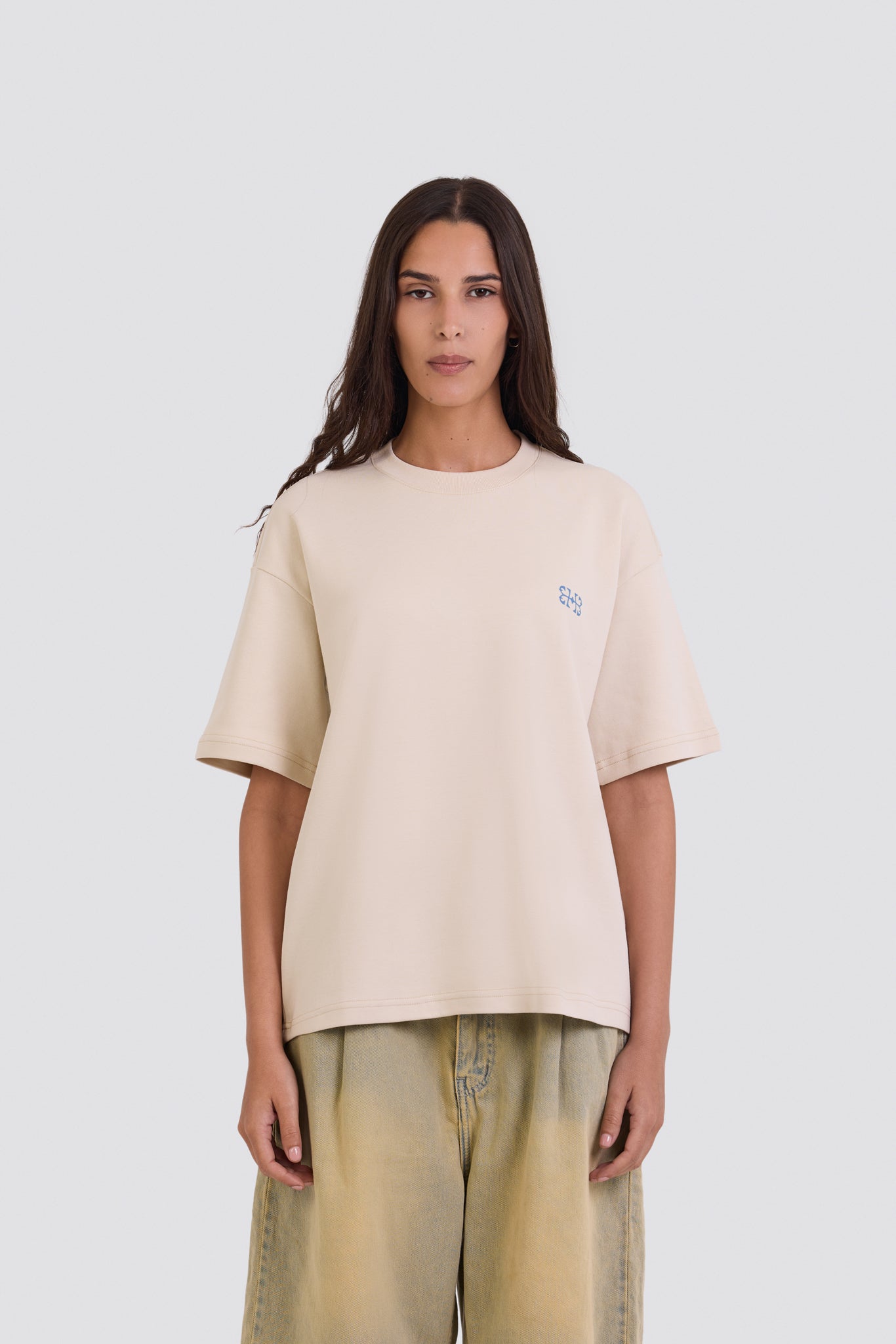 04X Oversized Cream 2X Monogram T-Shirt