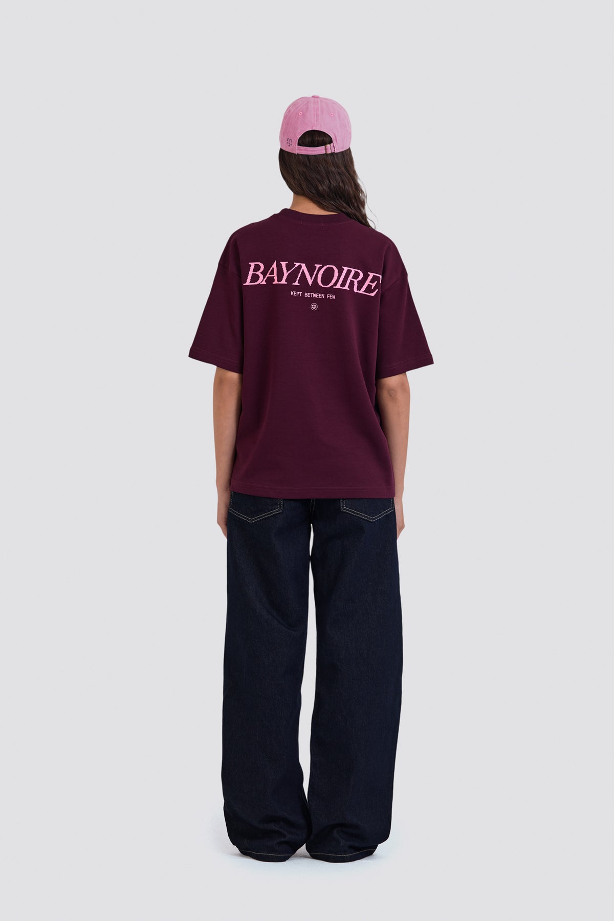 04X Oversized Burgundy Pixel T-Shirt