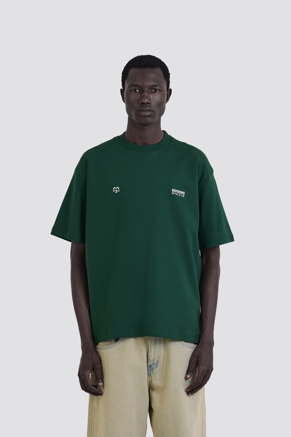04X Oversized Forest Written IN Time T-Shirt