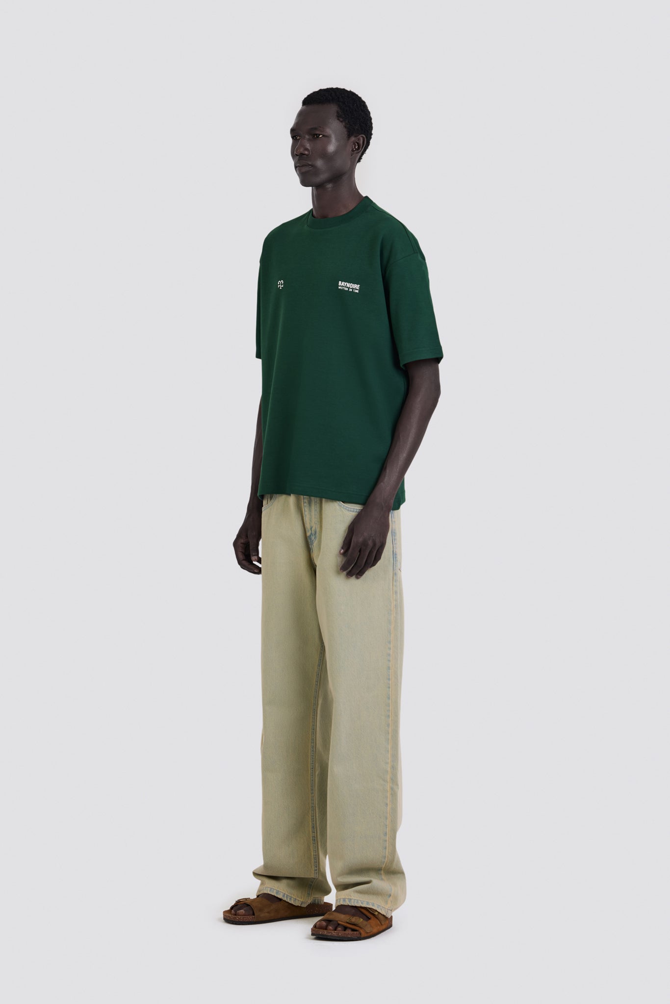 04X Oversized Forest Written IN Time T-Shirt