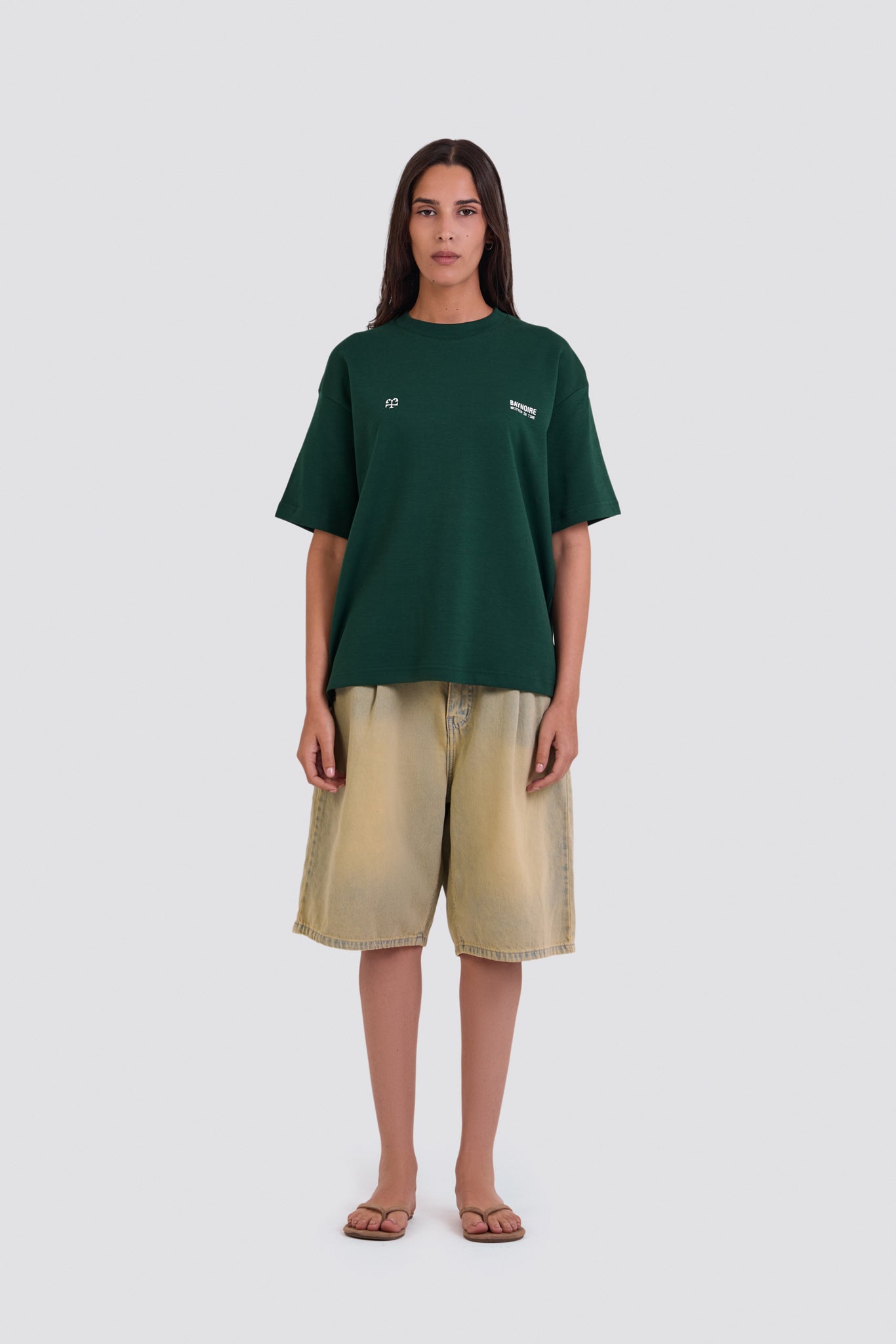 04X Oversized Forest Written IN Time T-Shirt