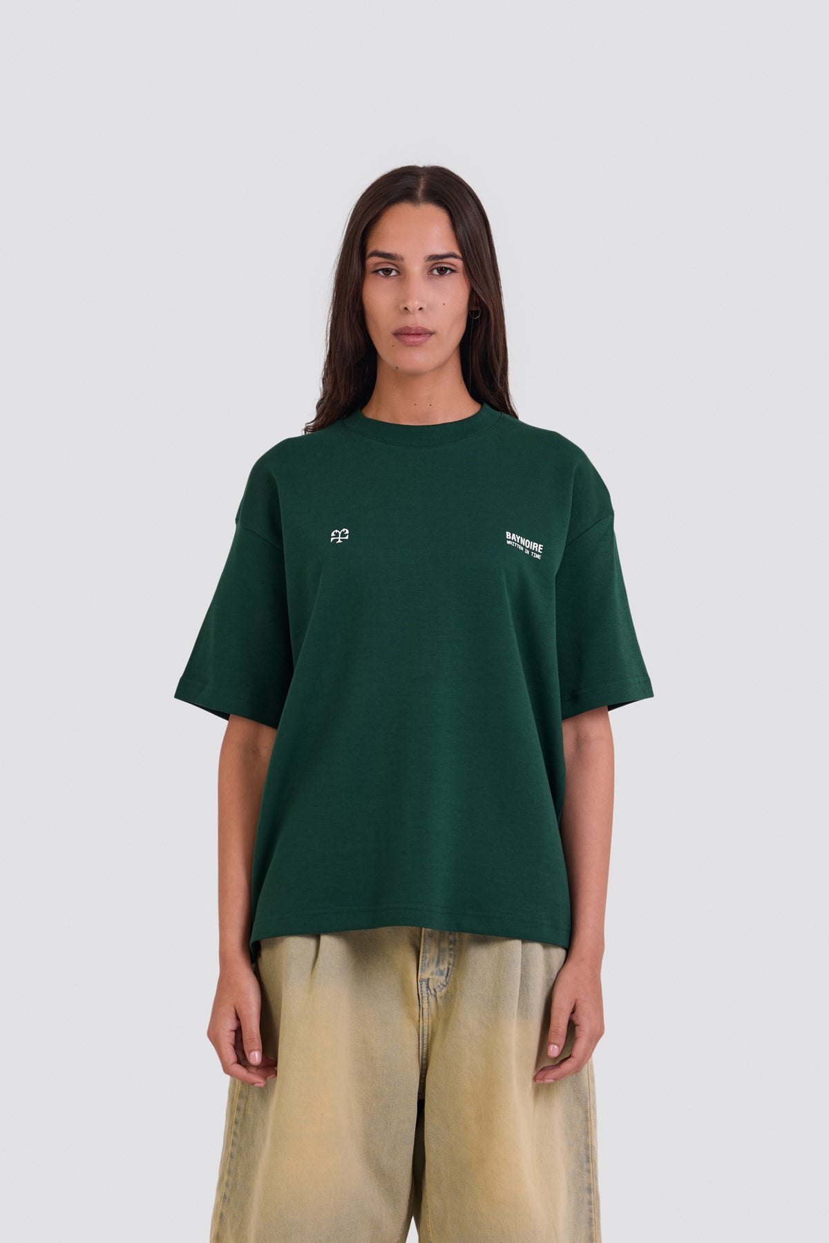 04X Oversized Forest Written IN Time T-Shirt