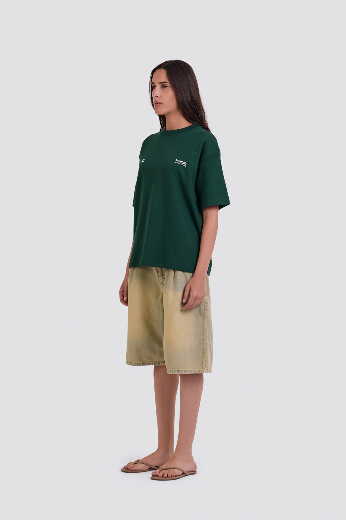 04X Oversized Forest Written IN Time T-Shirt