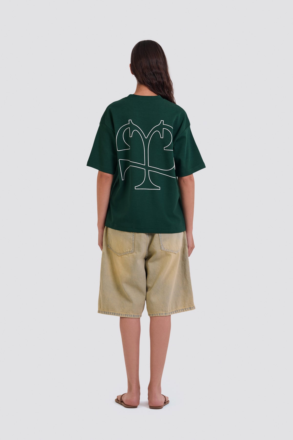04X Oversized Forest Written IN Time T-Shirt