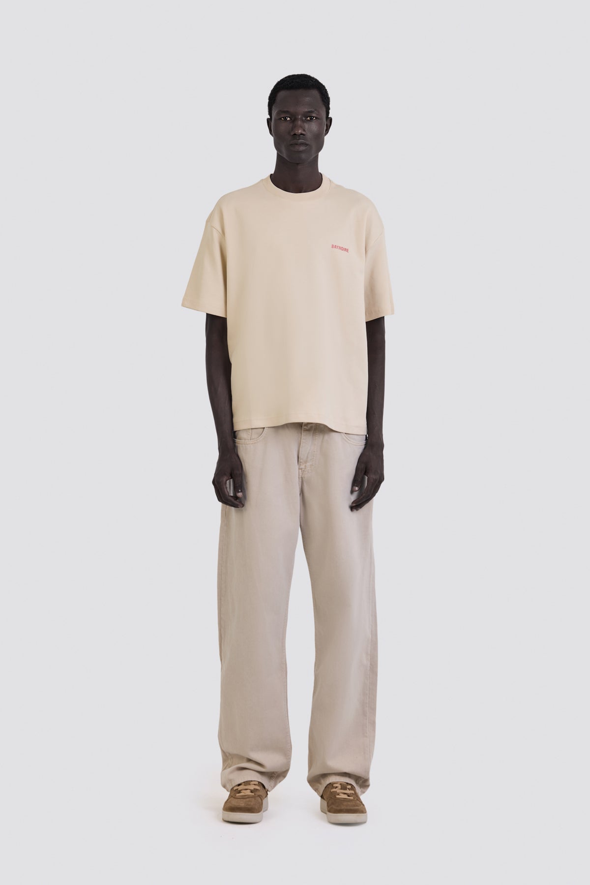 02P Oversized Cream T-shirt
