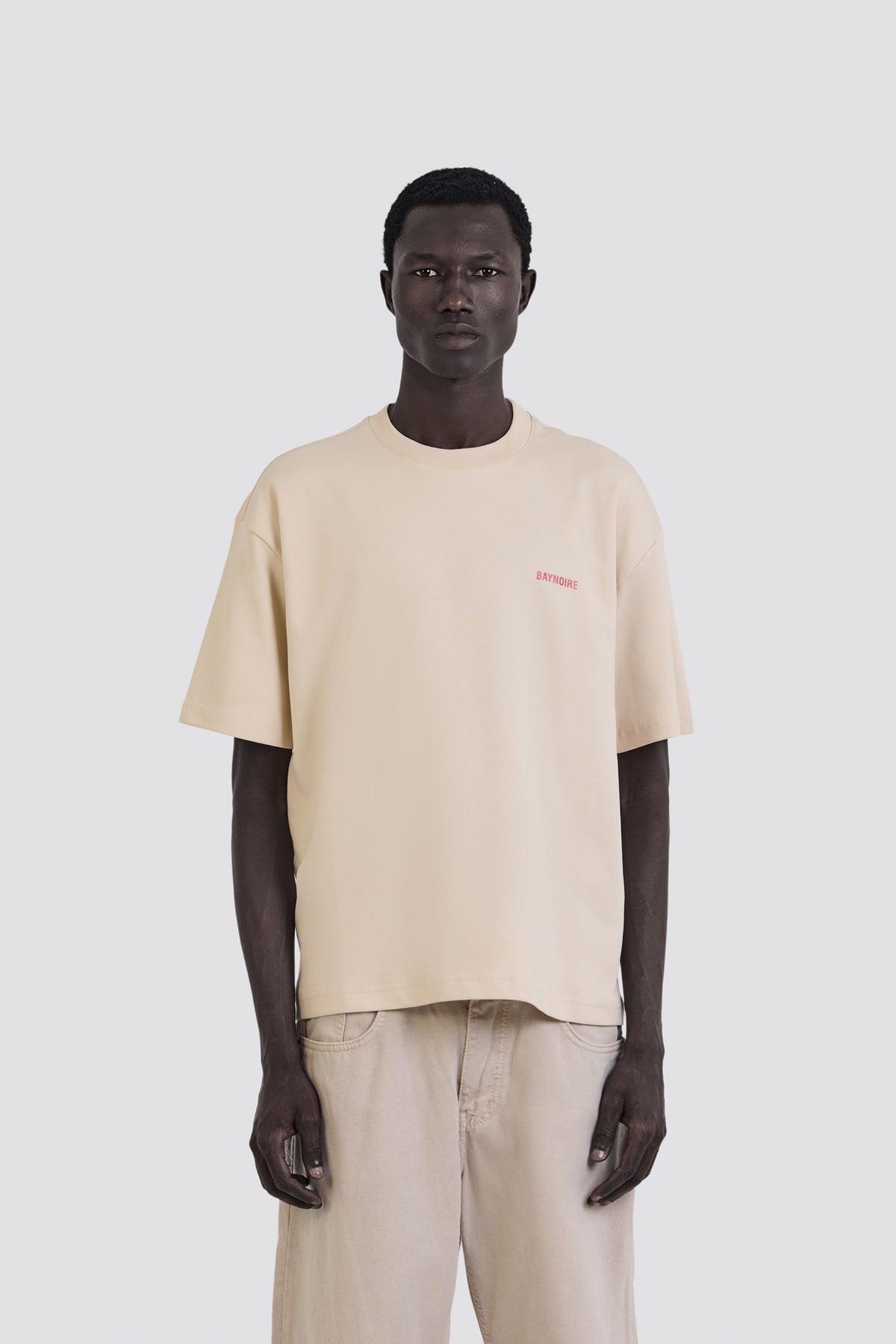 02P Oversized Cream T-shirt