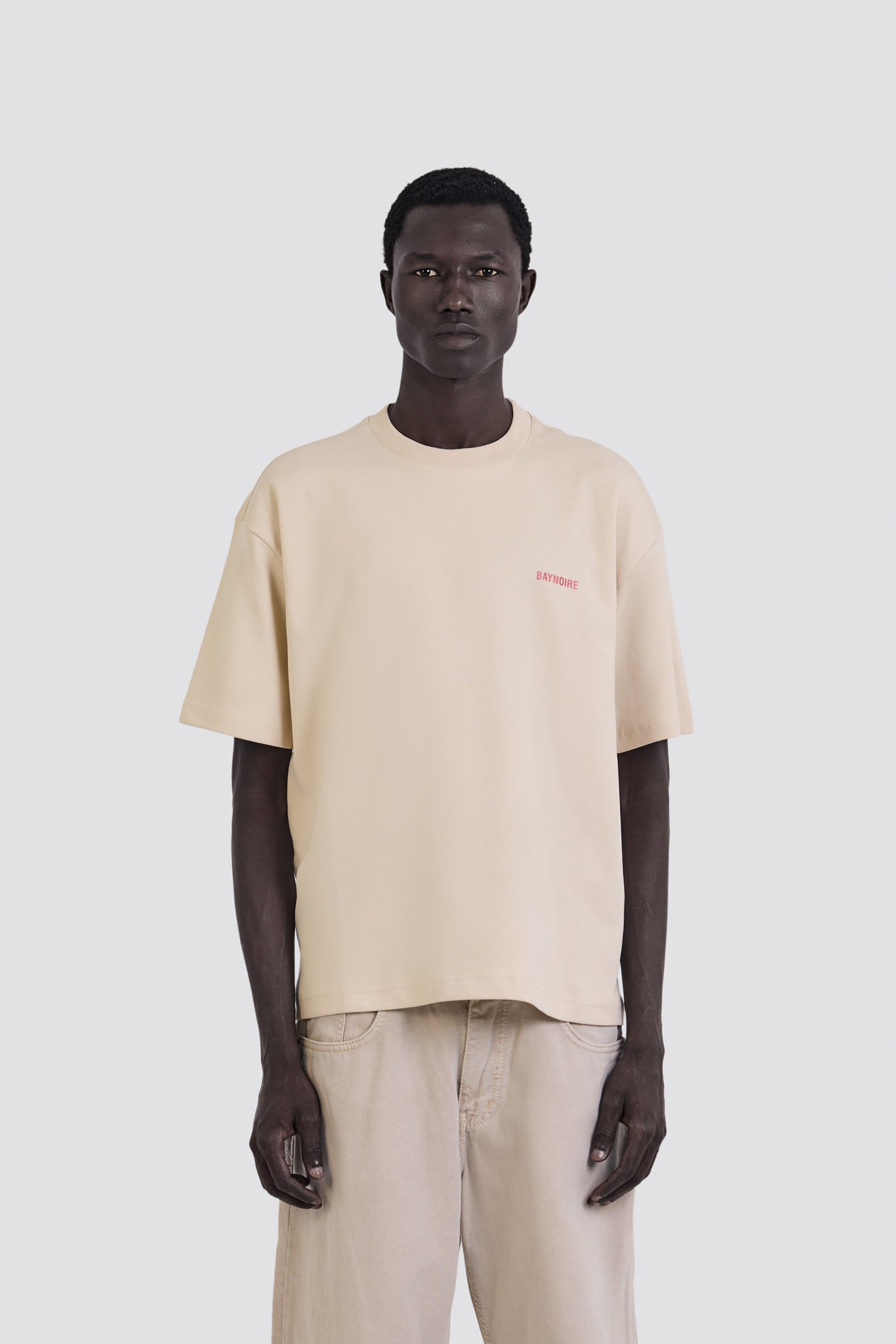 02P Oversized Cream T-shirt