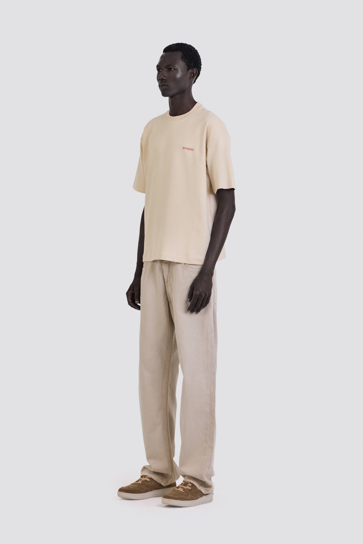 02P Oversized Cream T-shirt