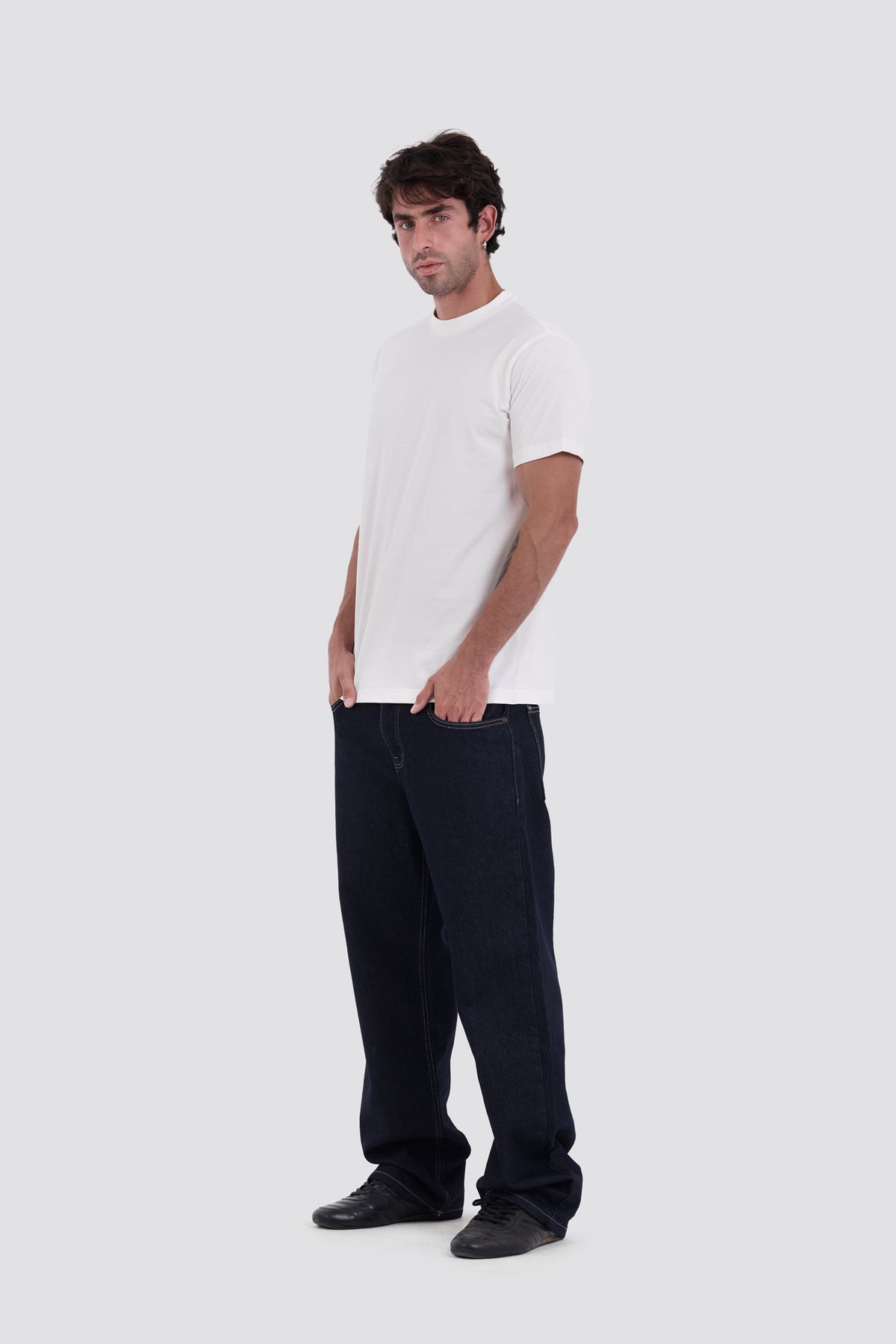 01E Regular White Pack of 3 T-shirt
