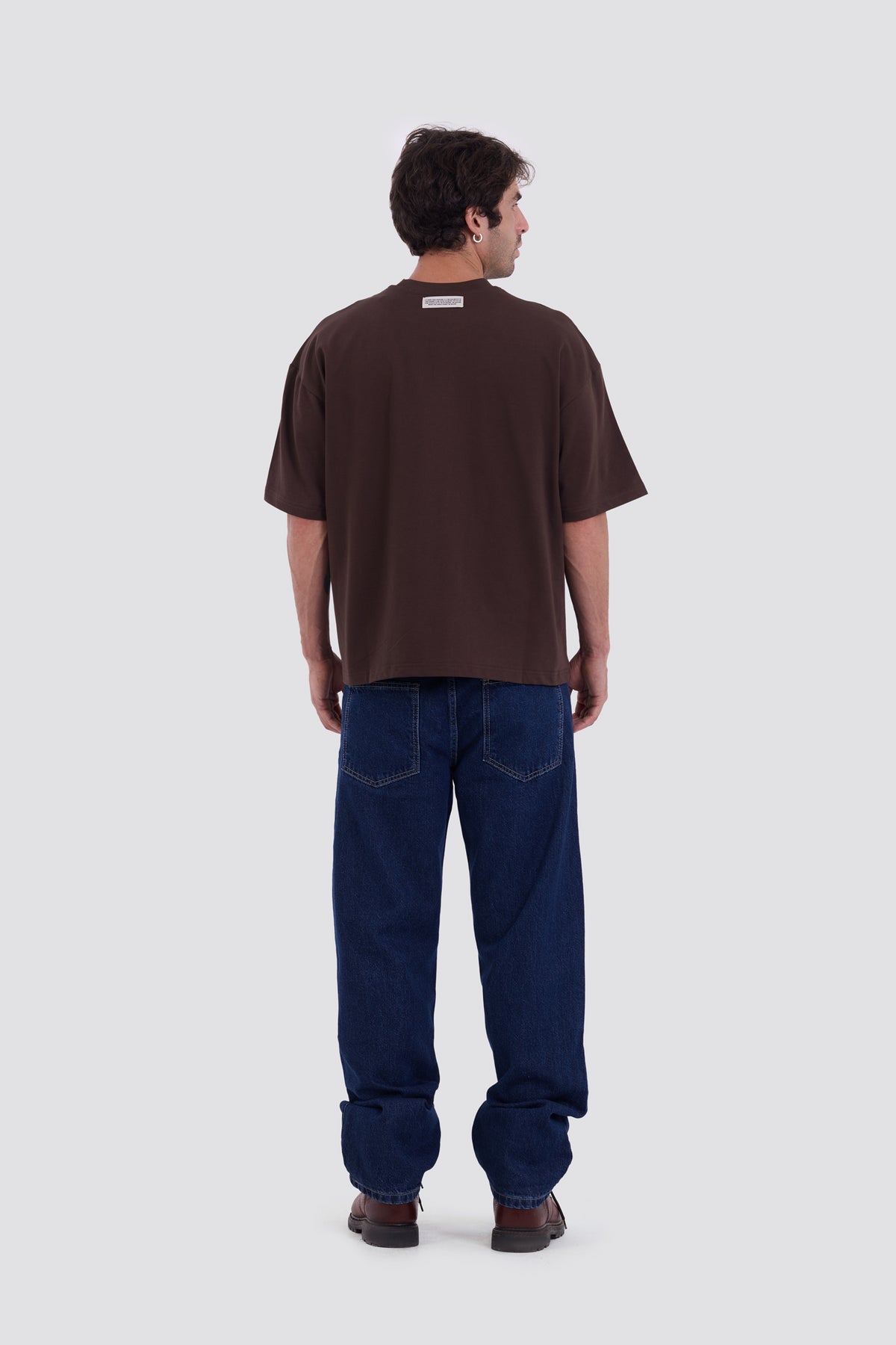 01E Oversized Core Brown T-Shirt