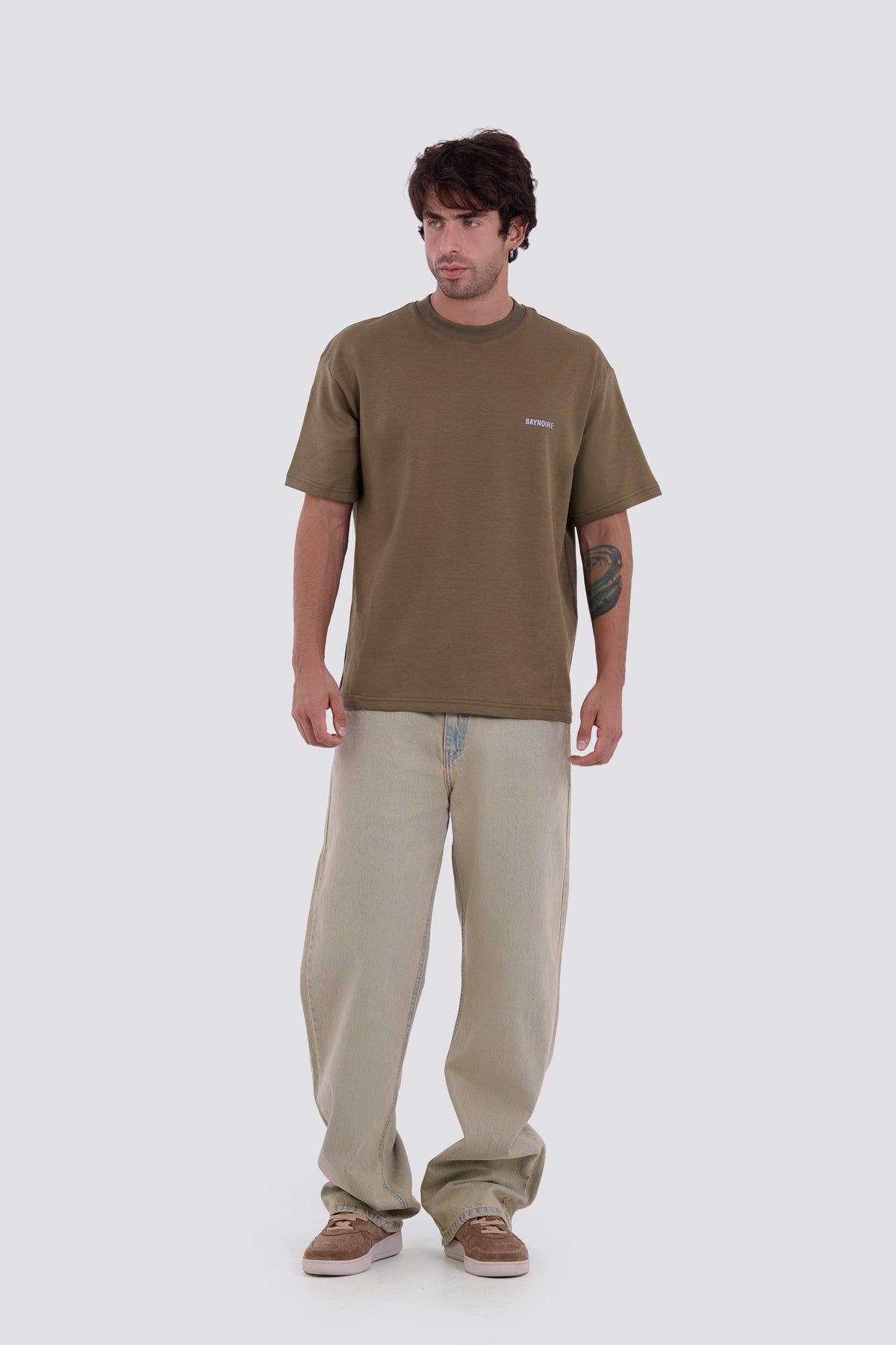 02P Oversized Olive T-shirt