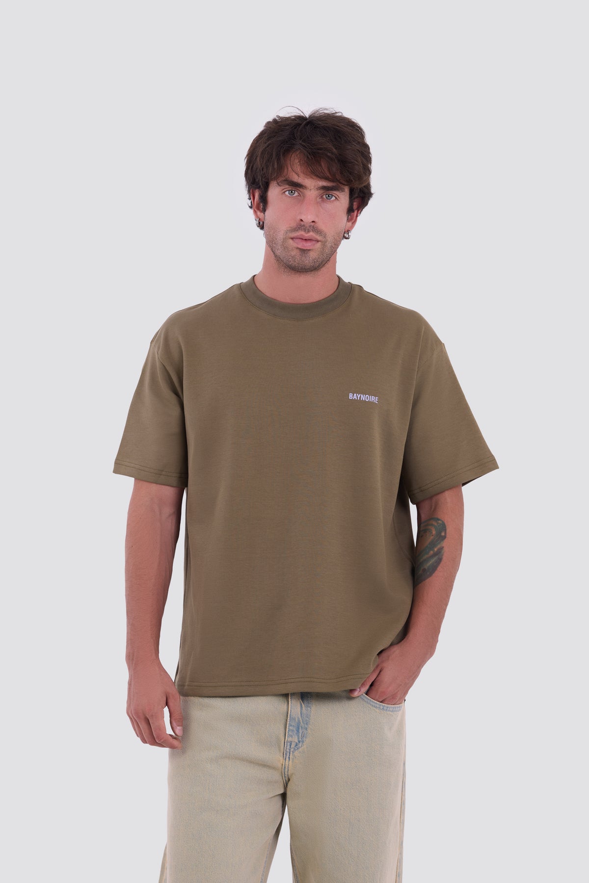 02P Oversized Olive T-shirt