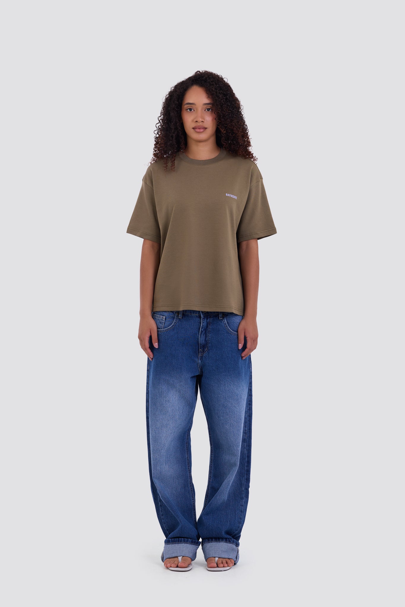02P Oversized Olive T-shirt