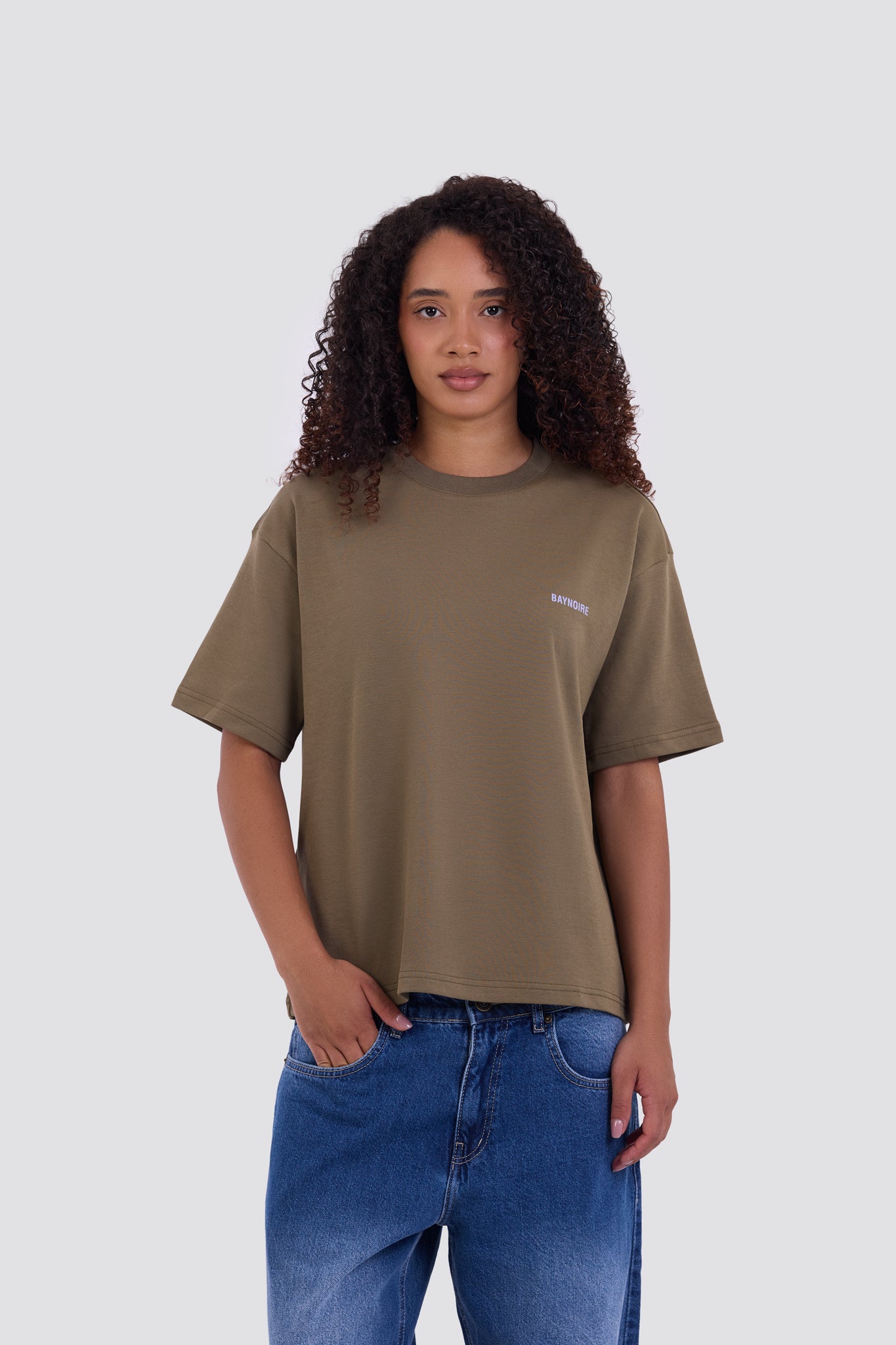 02P Oversized Olive T-shirt