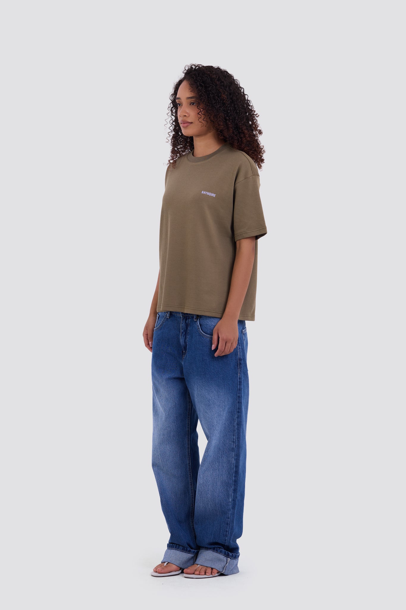 02P Oversized Olive T-shirt