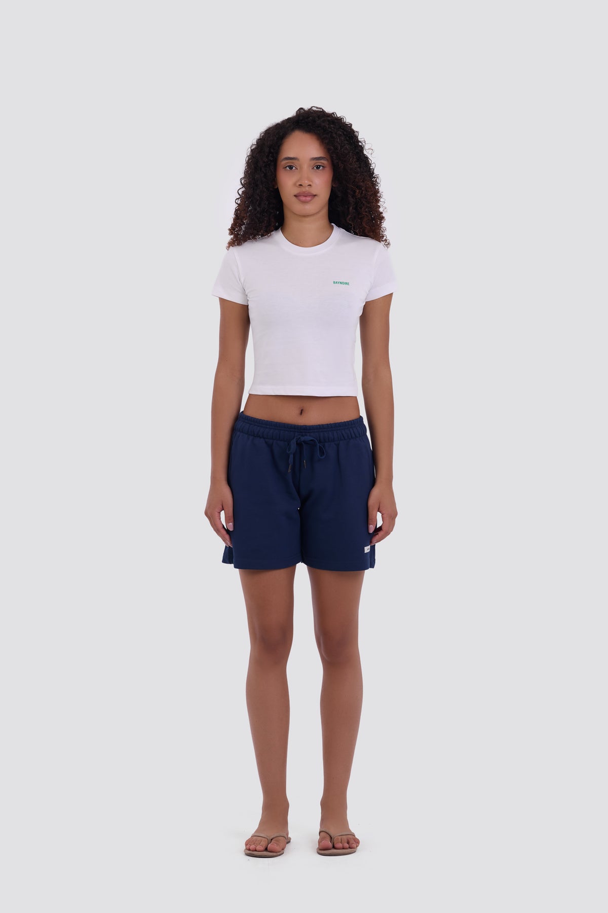 0IE Relaxed Navy Short Sweatshorts