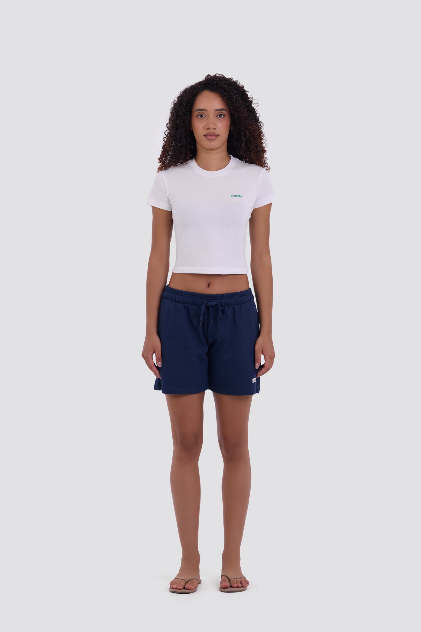 0IE Relaxed Navy Short Sweatshorts