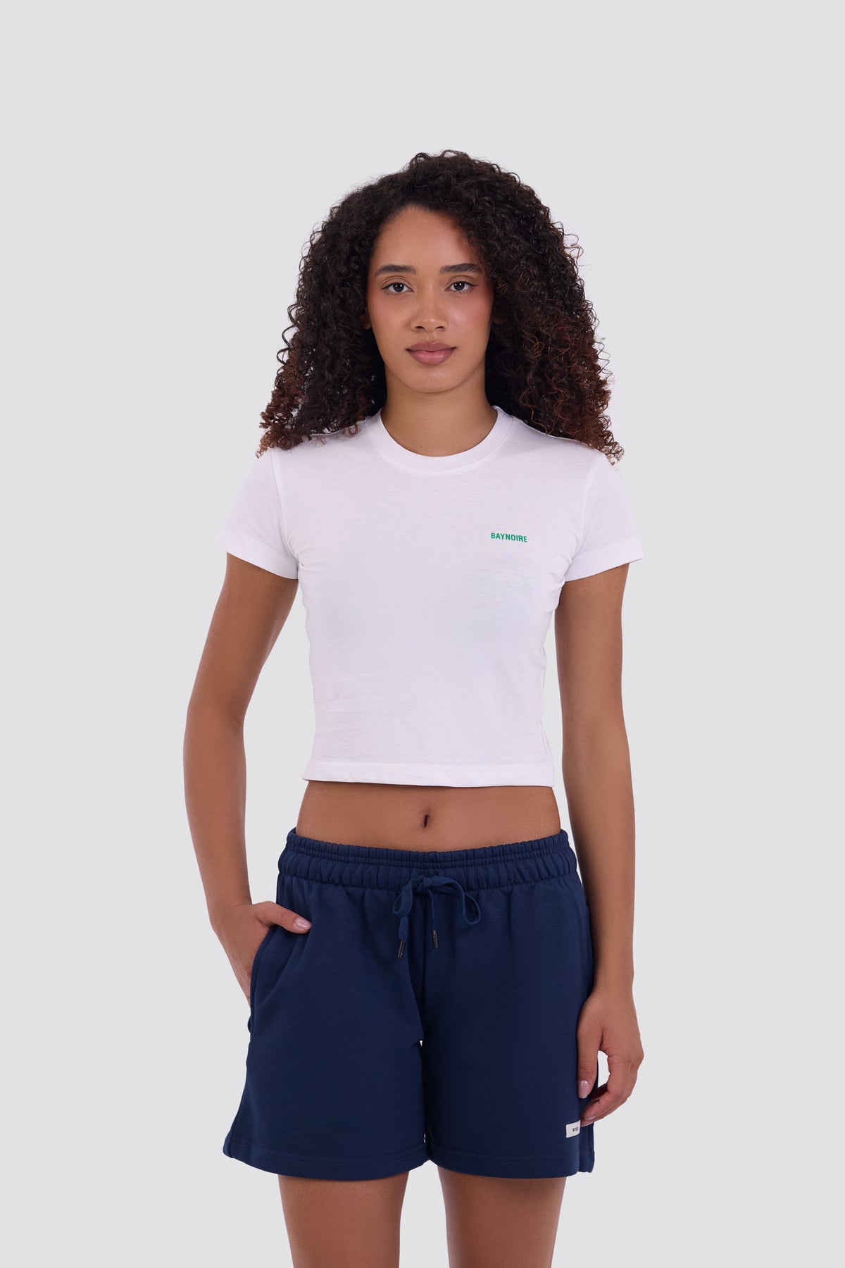 White Logo PL Baby Tee