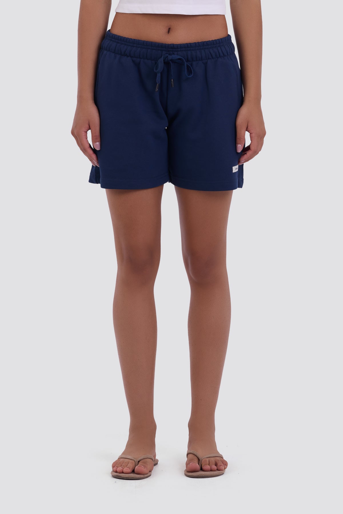 0IE Relaxed Navy Short Sweatshorts