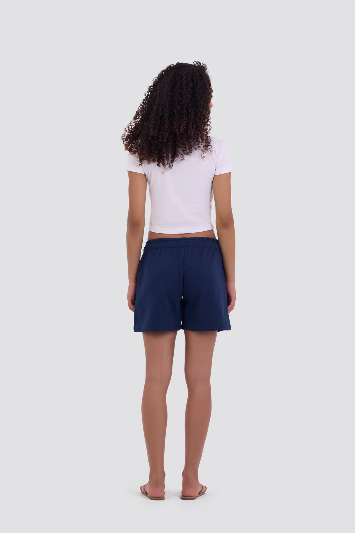 0IE Relaxed Navy Short Sweatshorts