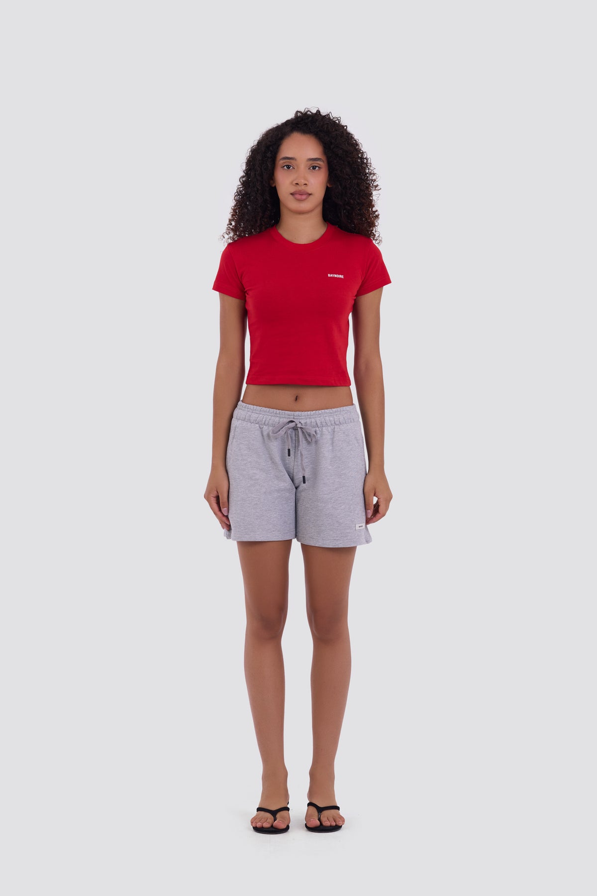 0IE Relaxed Grey Short Sweatshorts