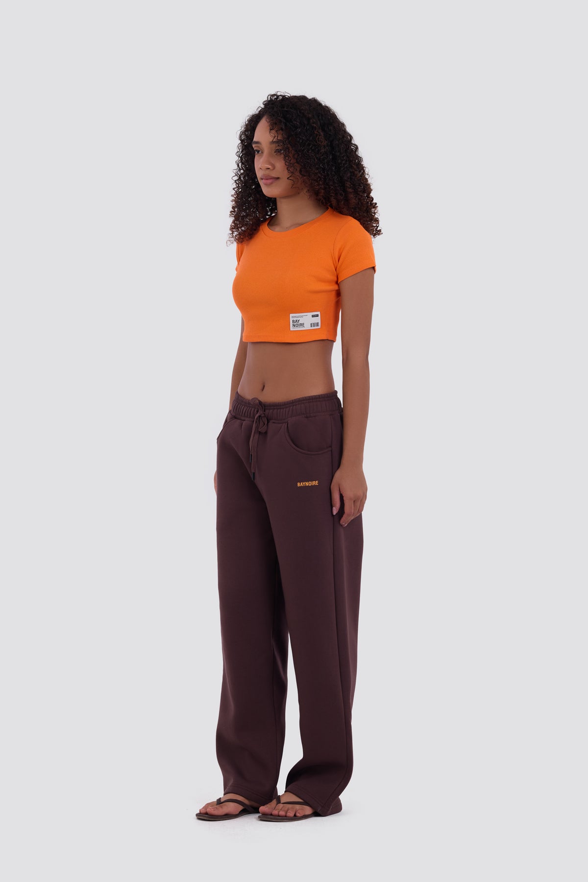 Dark Brown Logo II PL Oversized Sweatpants