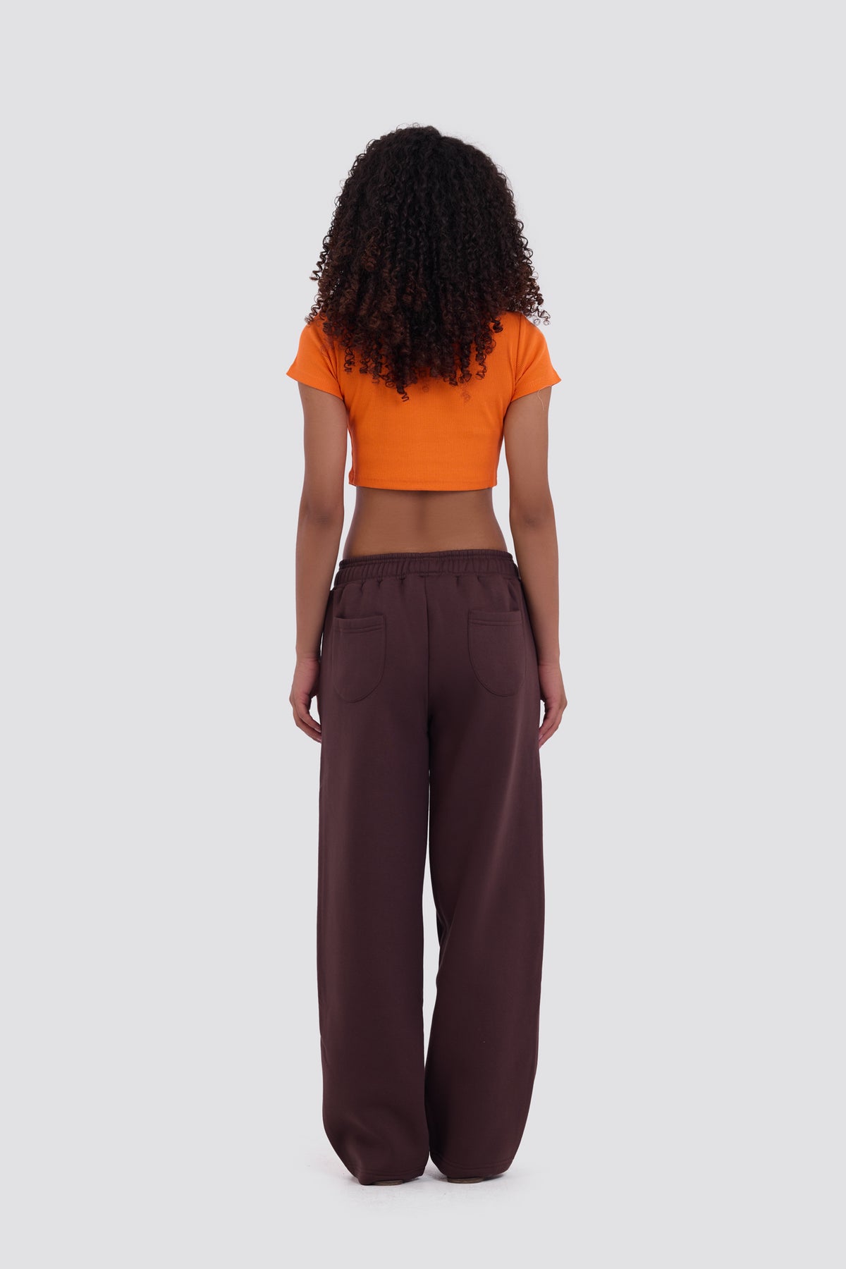 Dark Brown Logo II PL Oversized Sweatpants