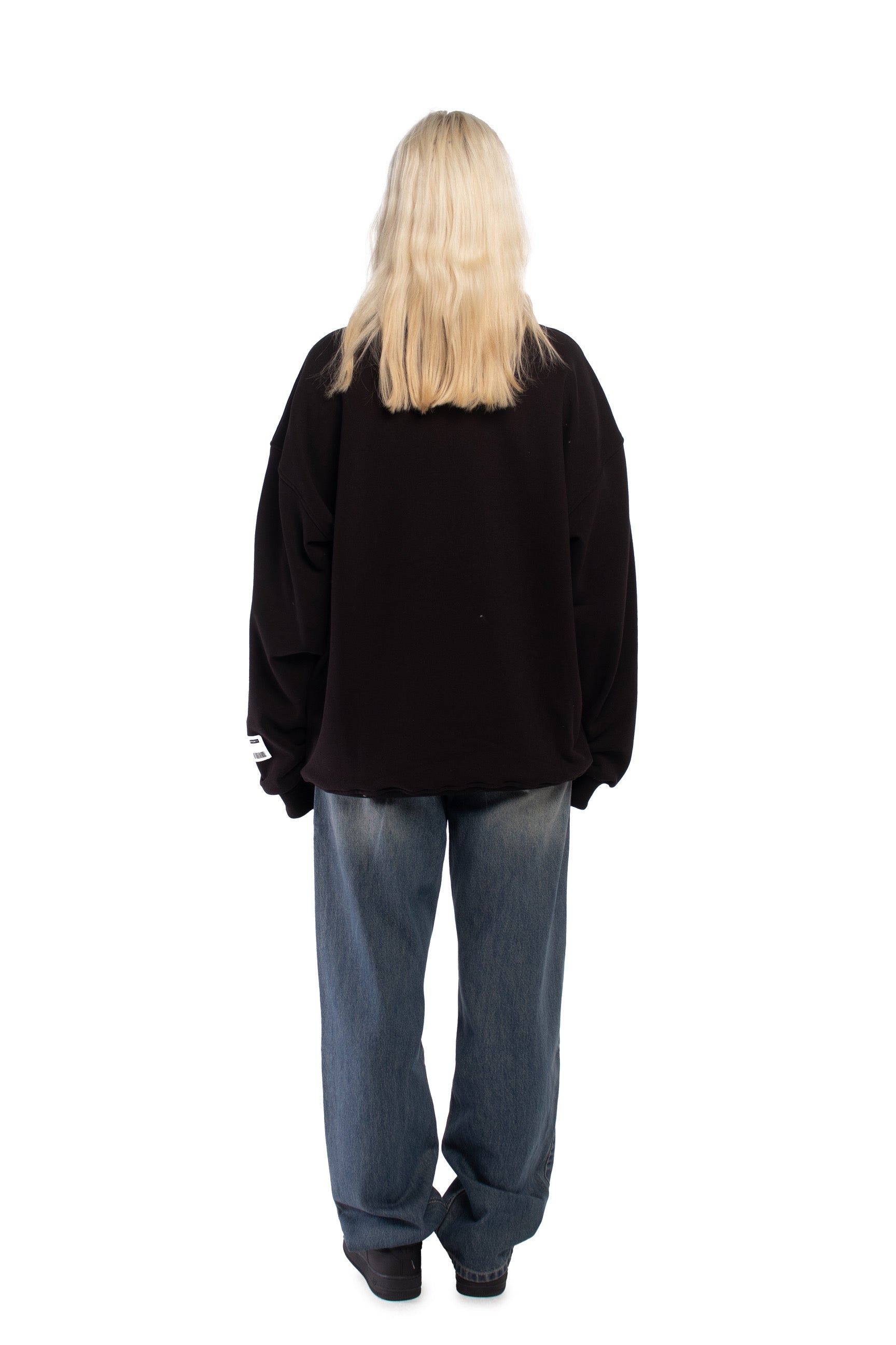 Black EX Q-Zipper Sweatshirt