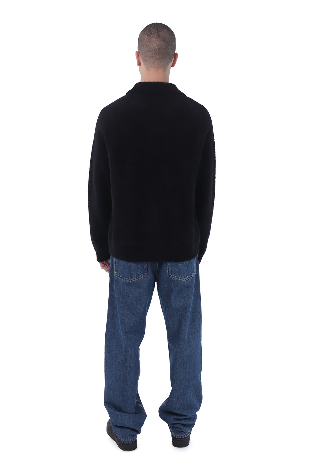 Black Faux Fur Sweater