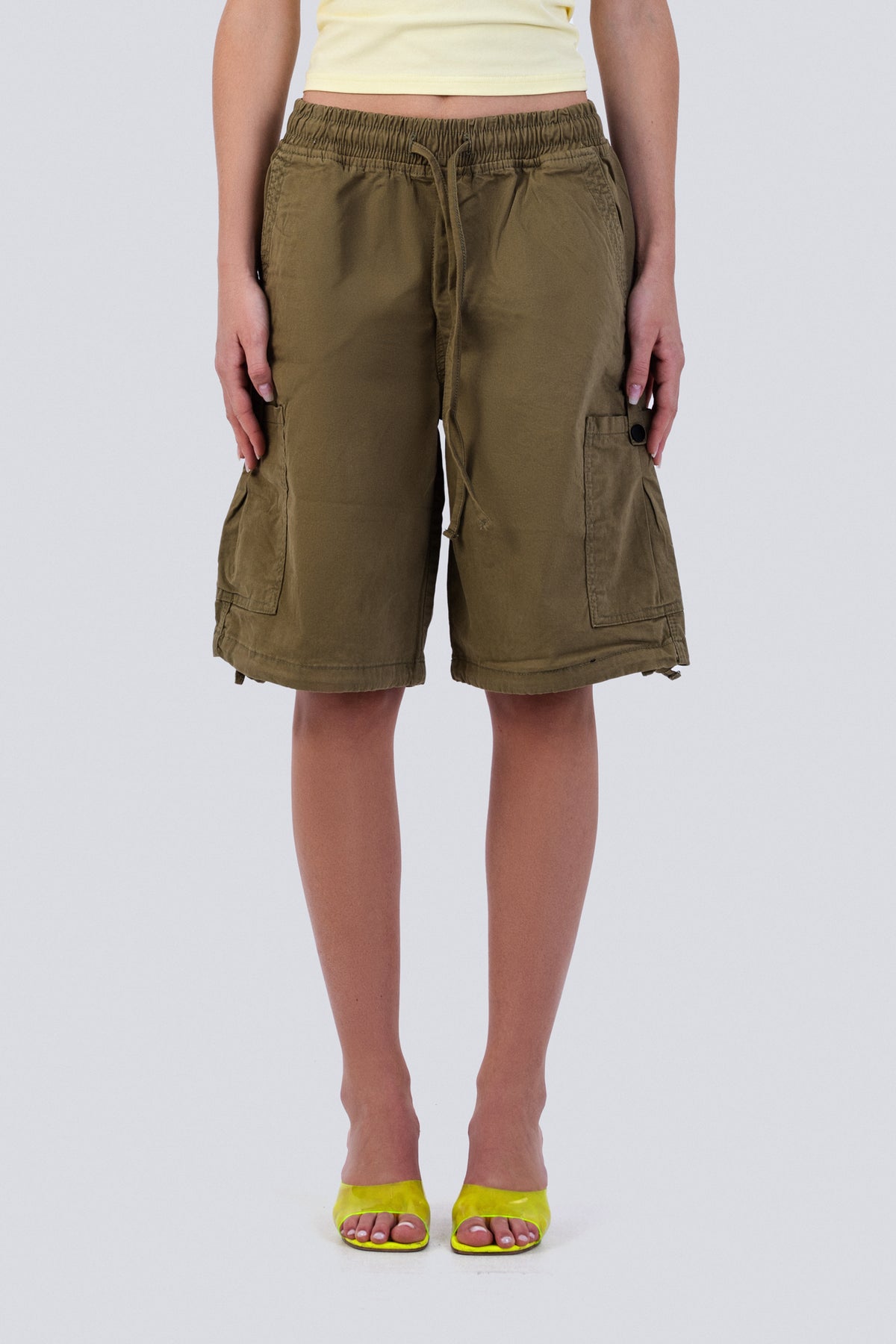 Olive Cargo Shorts