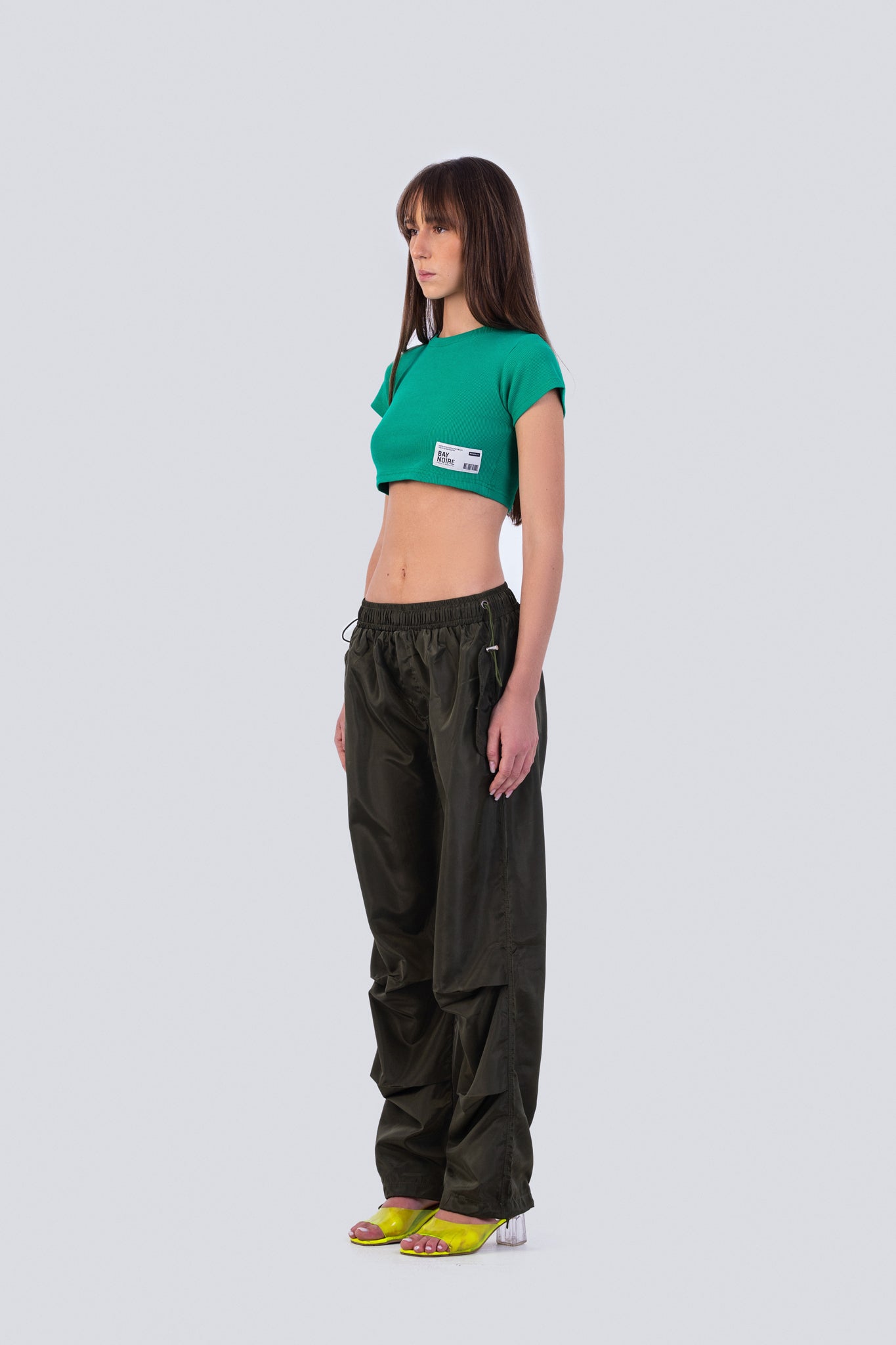 Olive Parachute Pants