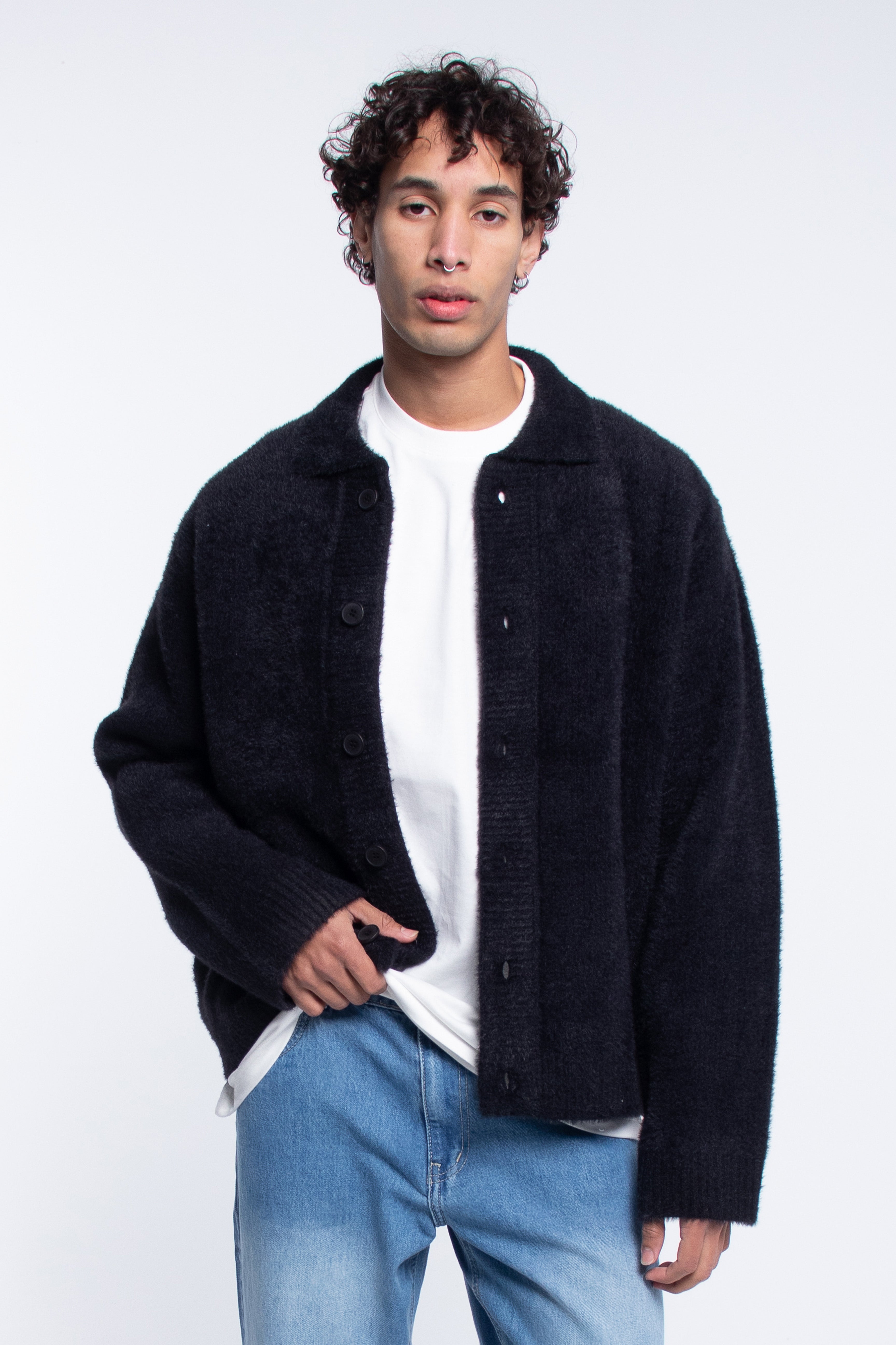 Black Faux Fur Jacket