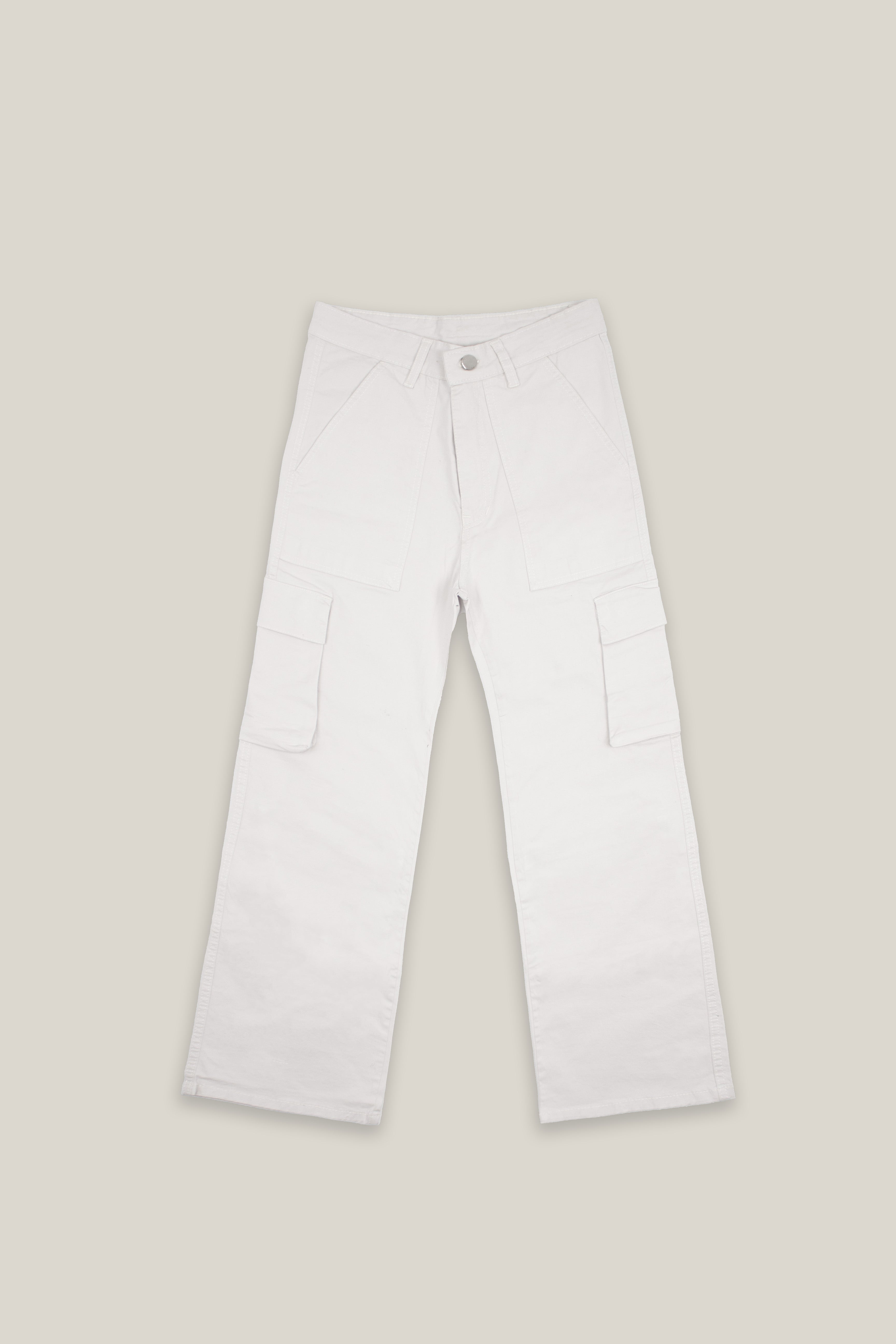 White Core Cargo Pants