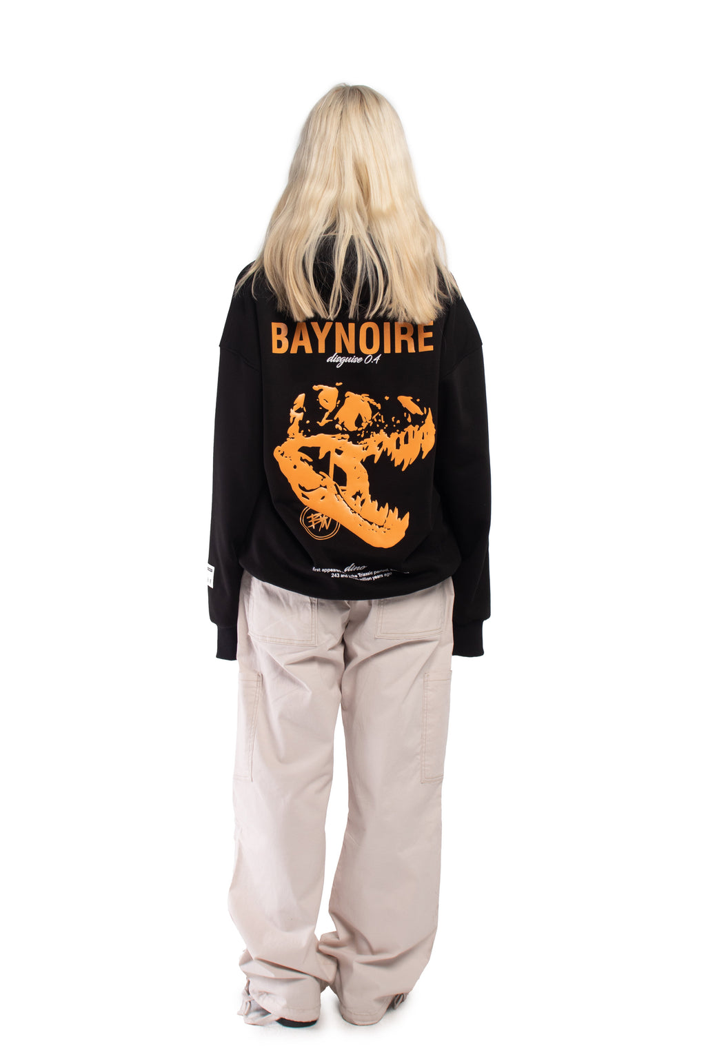 Black Dino 0.4 Oversized Hoodie