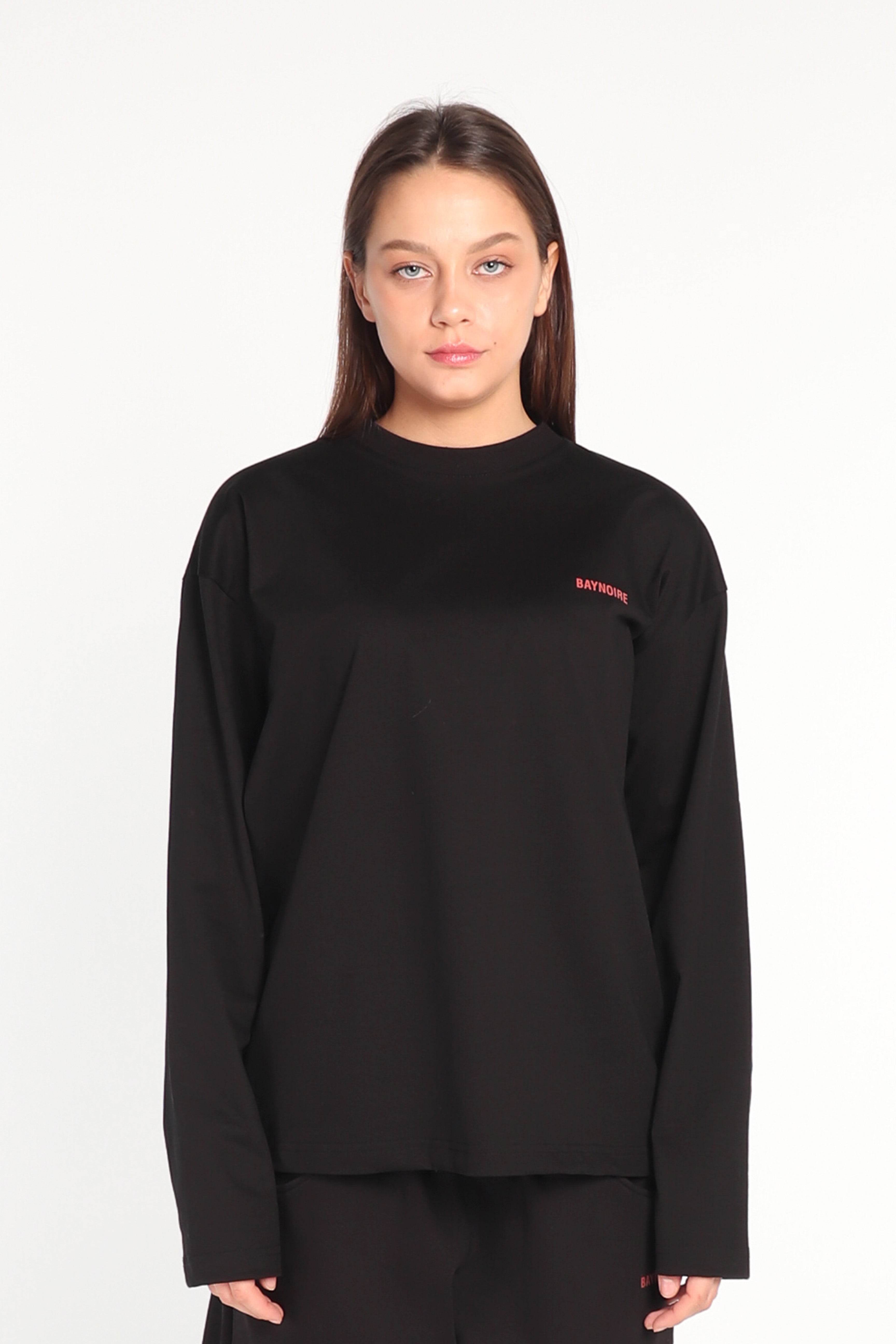 Black Logo PL Long-sleeved T-shirt