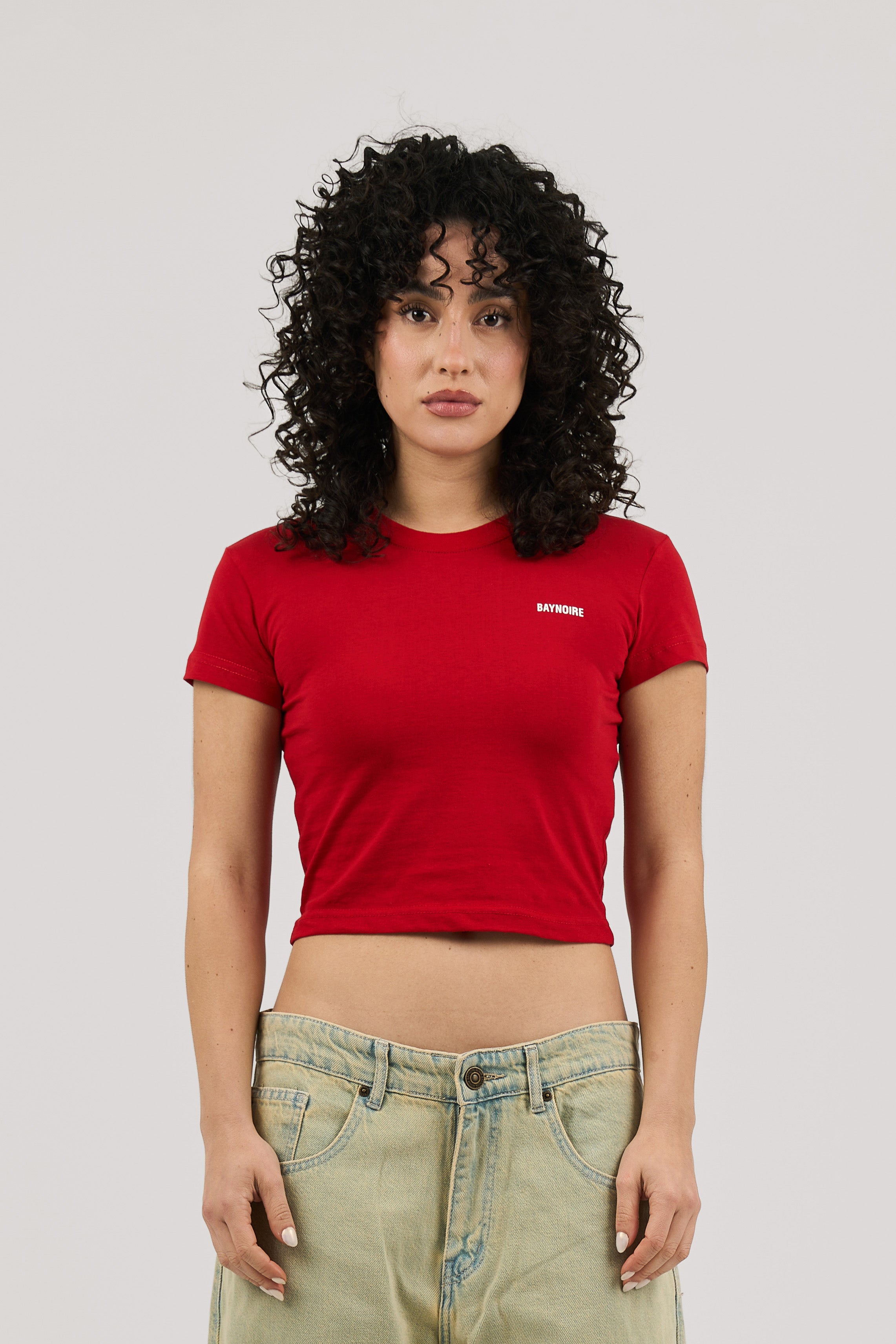 Red Logo PL Baby Tee