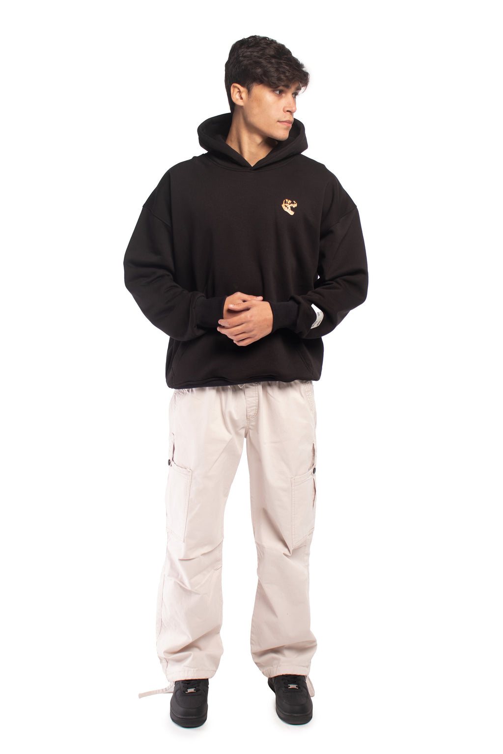 Black Dino 0.4 Oversized Hoodie