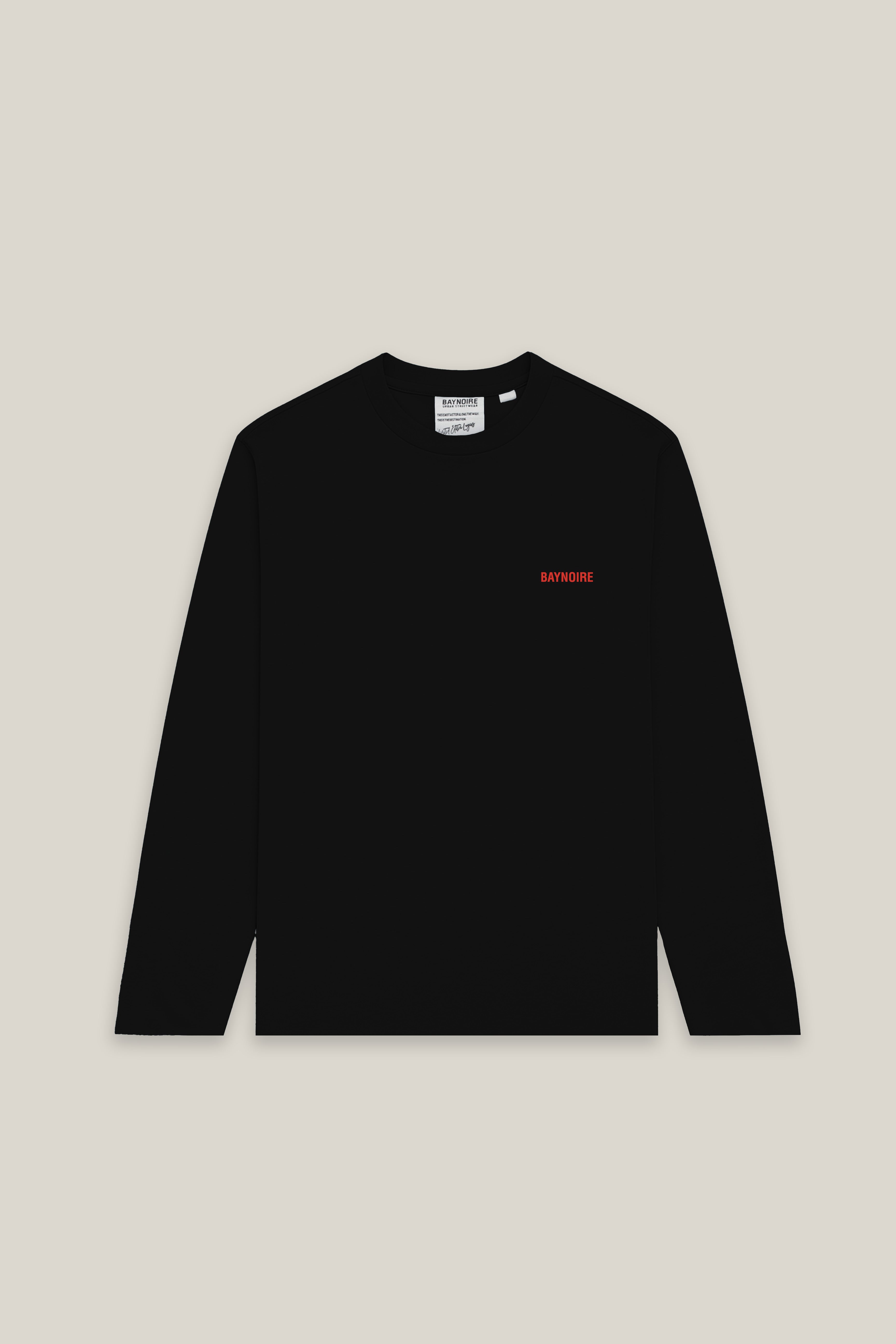 Black Logo PL Long-sleeved T-shirt