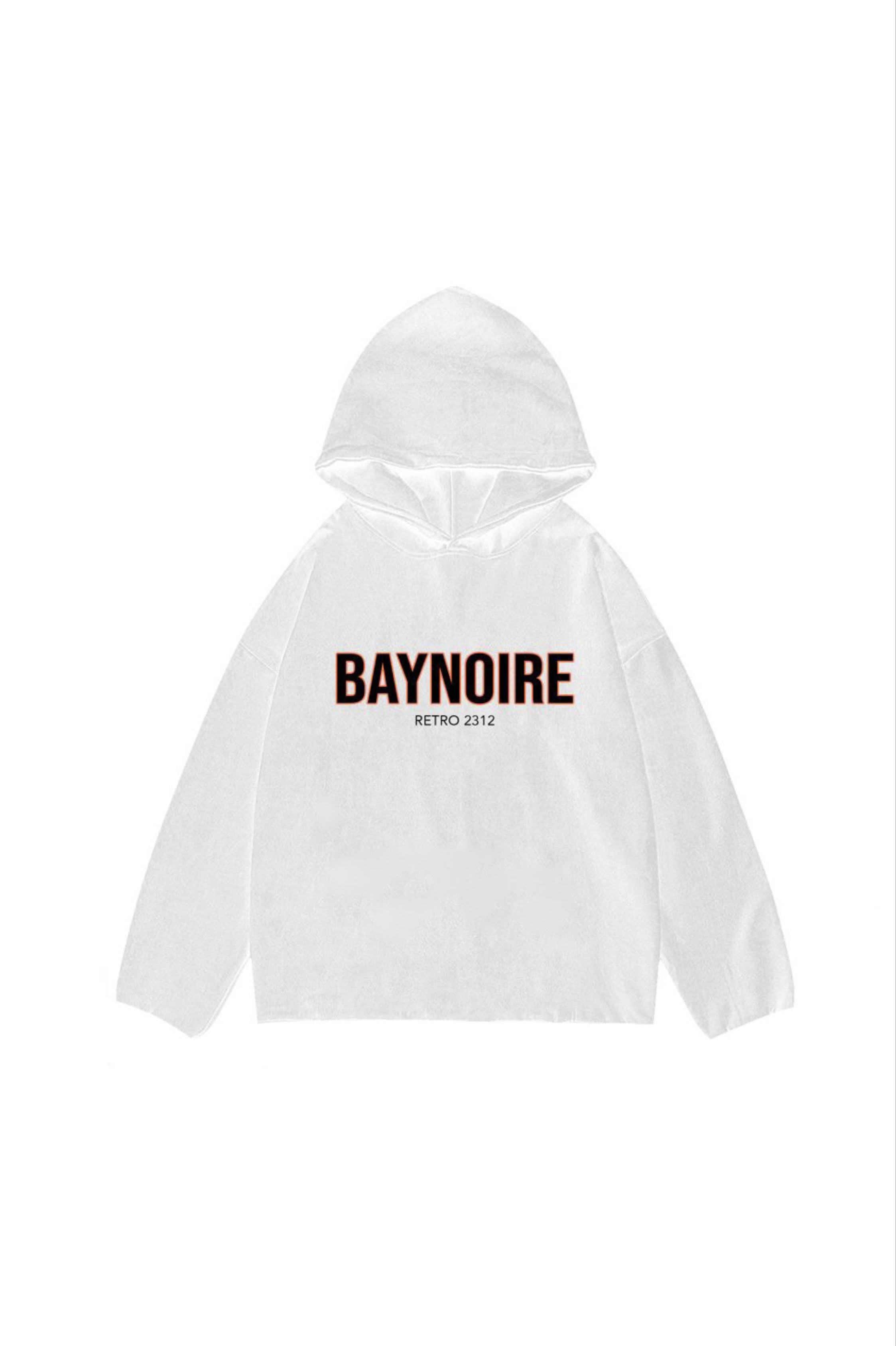 White Retro2312 Hoodie