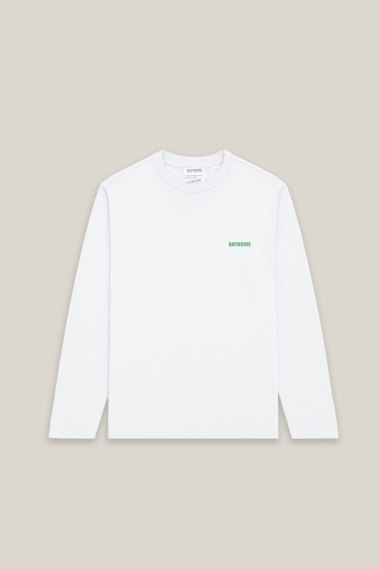 White Logo PL Long-sleeved T-shirt