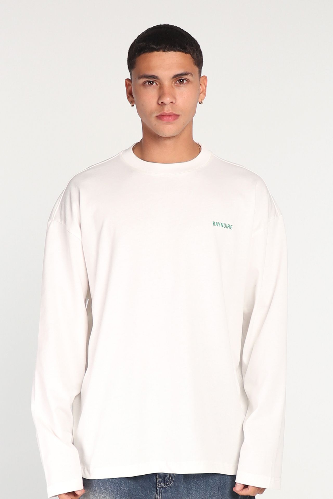 White Logo PL Long-sleeved T-shirt