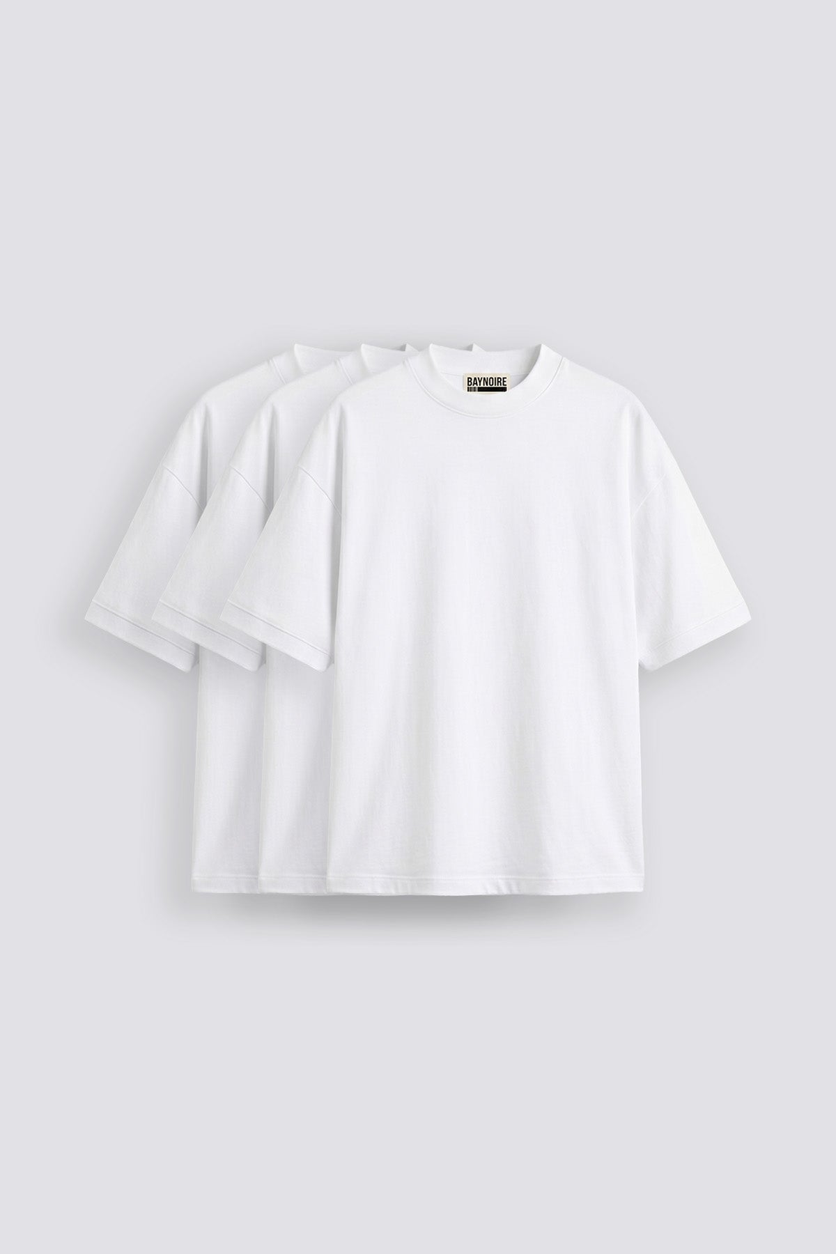 01E Oversized White Pack of 3 T-shirt