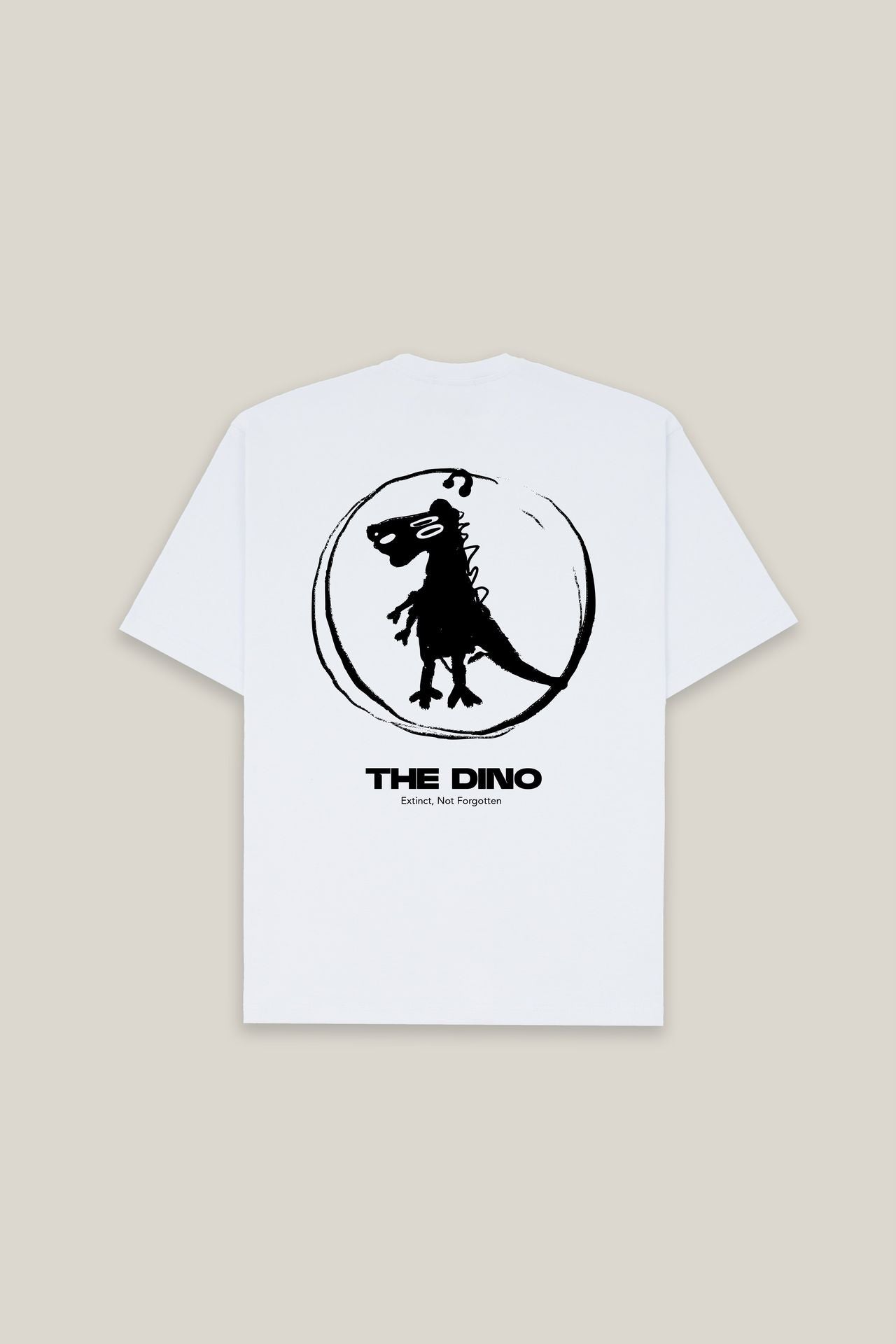 White TheDino Oversized T-shirt
