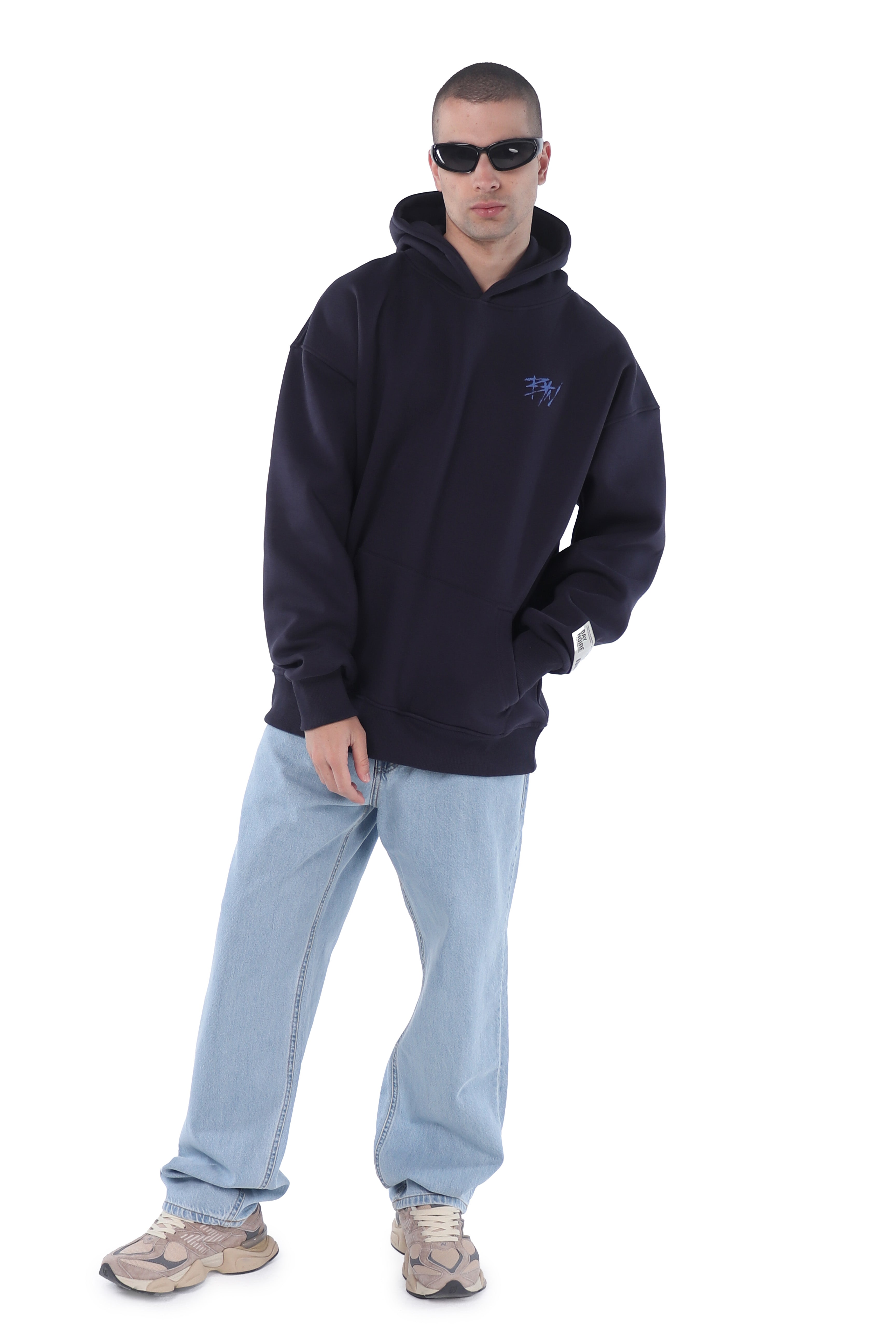 Navy BYN EX Oversized Hoodie