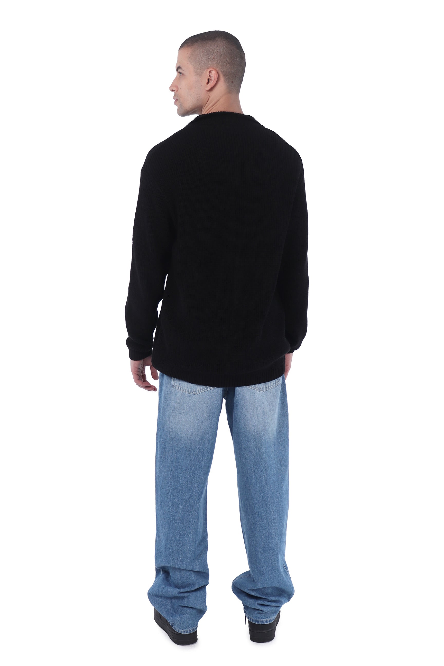 Black Collar Sweater