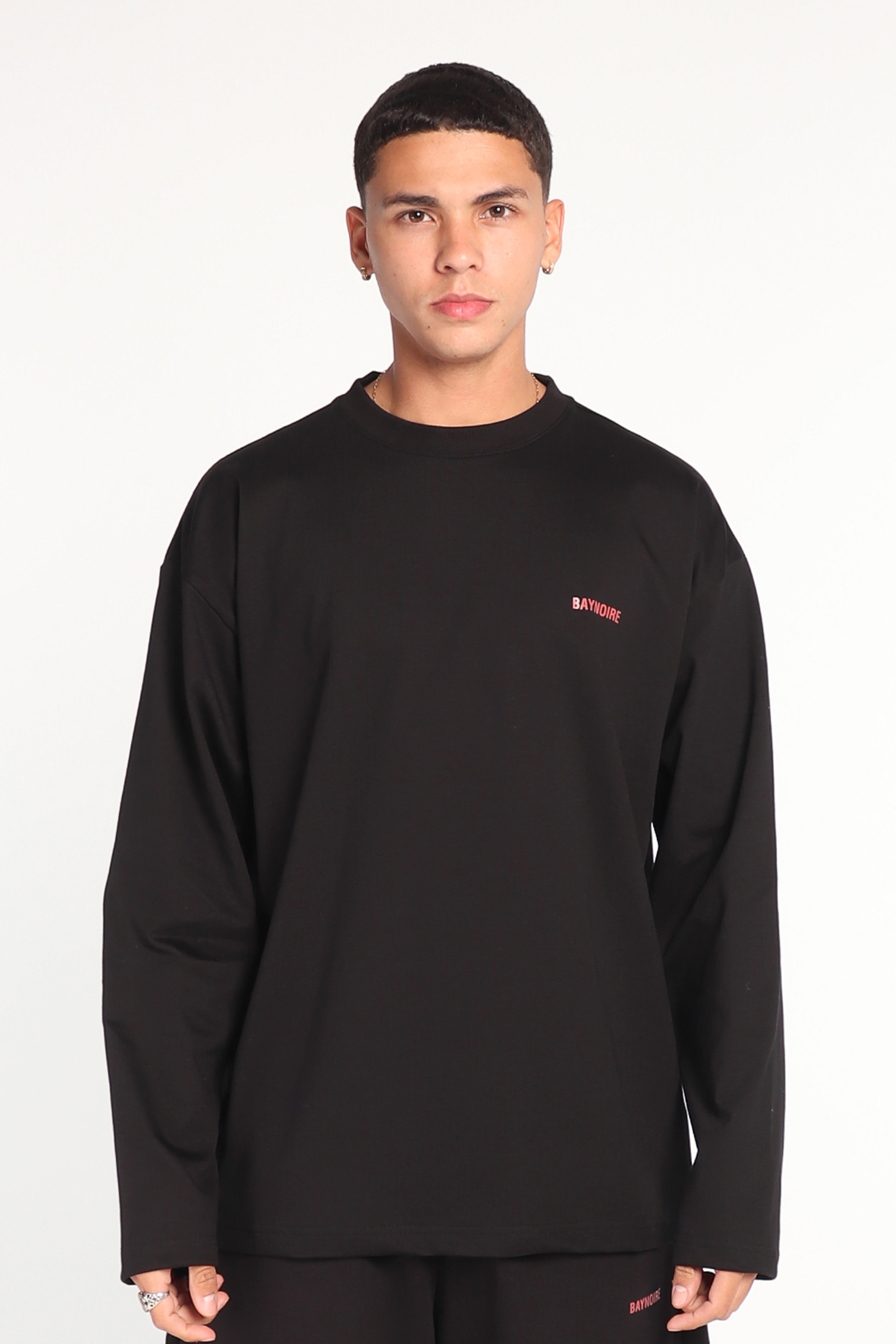 Black Logo PL Long-sleeved T-shirt